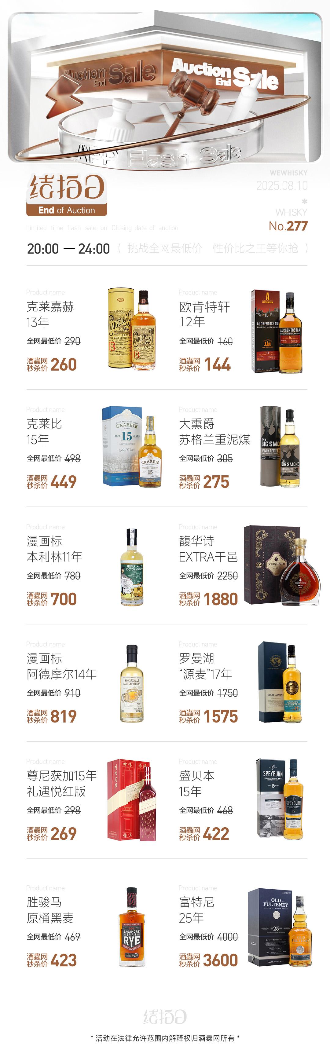 【夏夜微醺抄底价！】08月10日20:00开抢！多款美酒击穿底价手慢无！