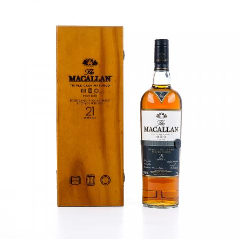 Macallan 麦卡伦 21年 Fine Oak 黄金三桶 750ml