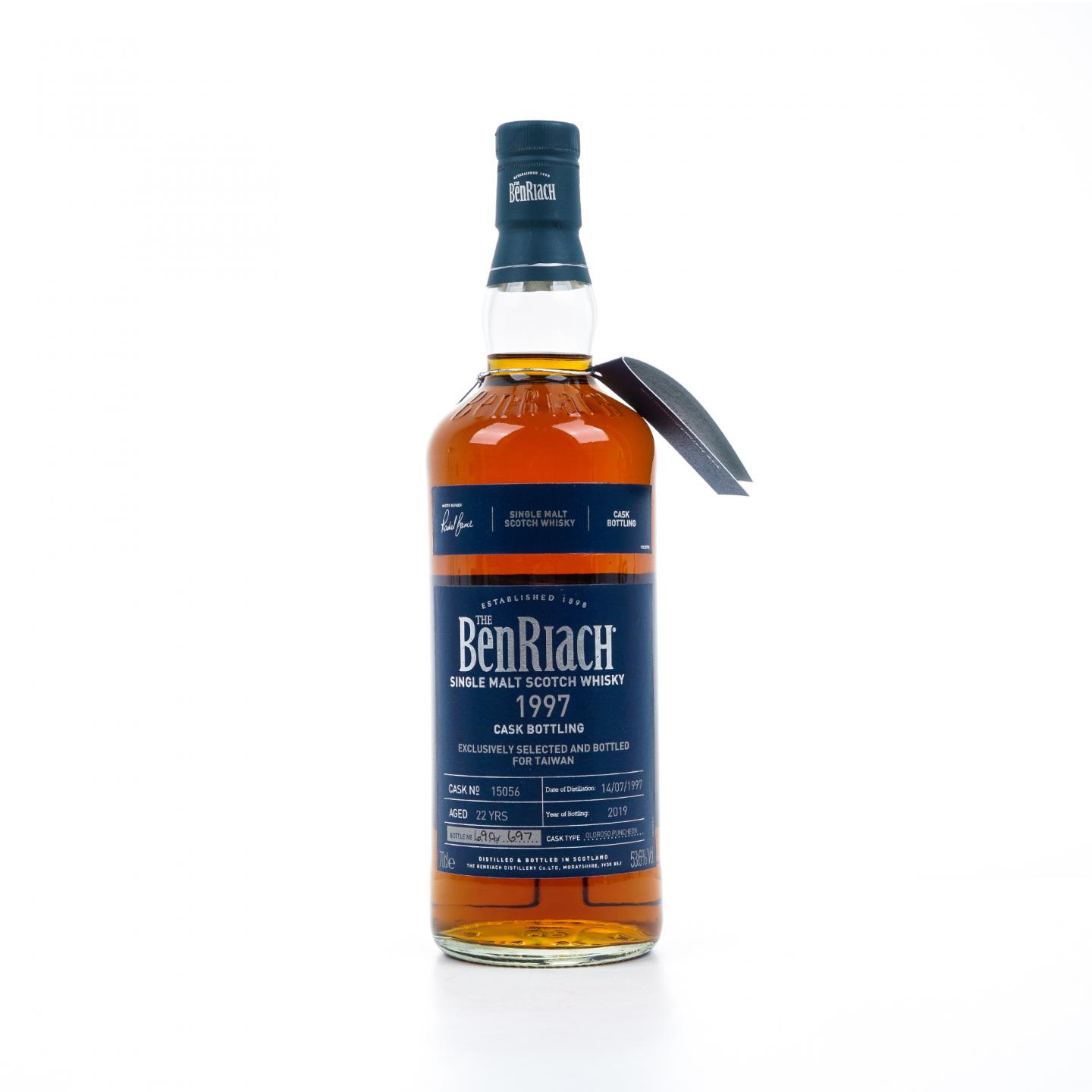 BenRiach 本利亚克 22年 1997-2019 雪莉单桶#15056