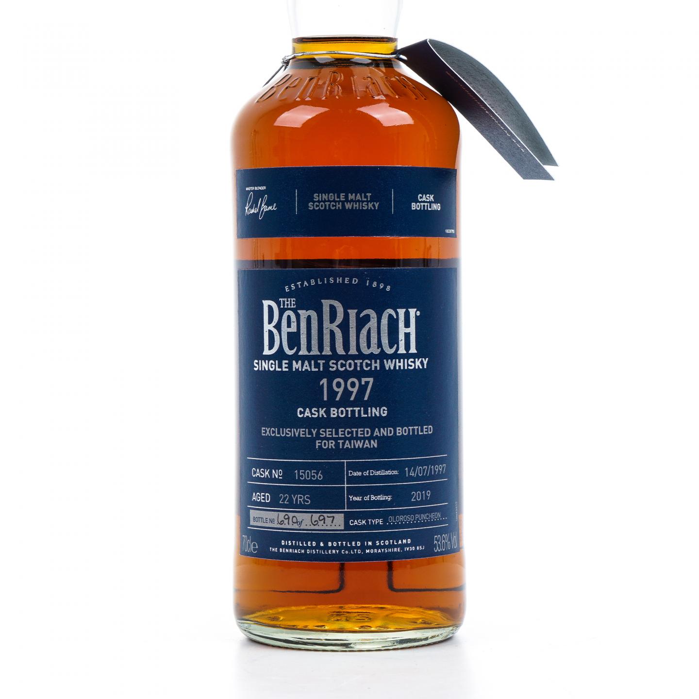 BenRiach 本利亚克 22年 1997-2019 雪莉单桶#15056