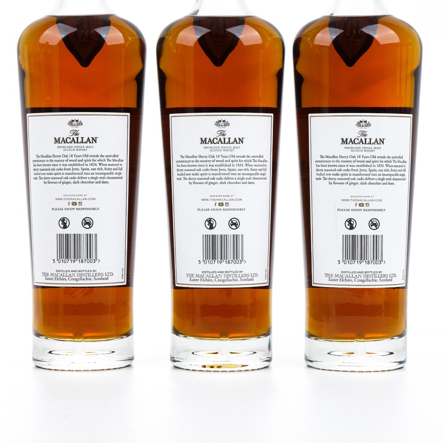 【附X光图】Macallan 麦卡伦 18年 2024 雪莉桶 6瓶组