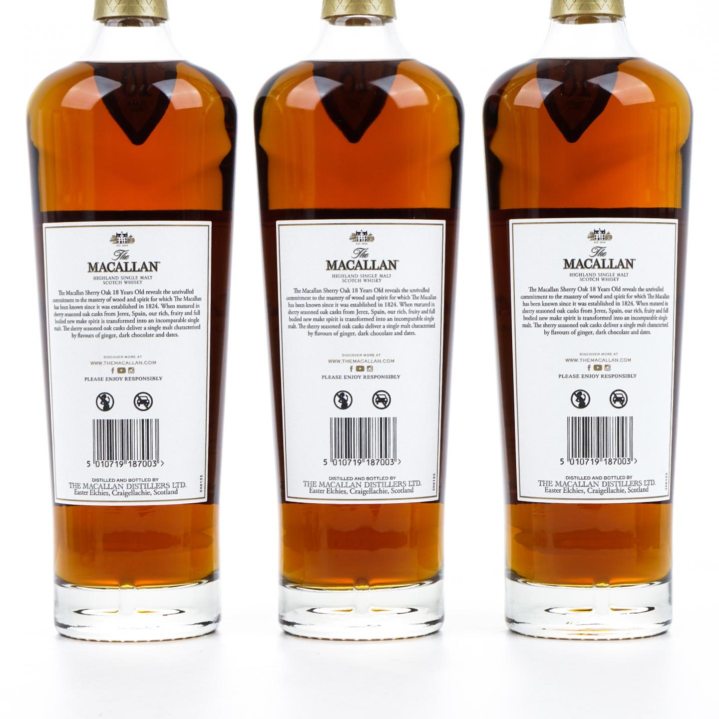 【附X光图】Macallan 麦卡伦 18年 2024 雪莉桶 6瓶组