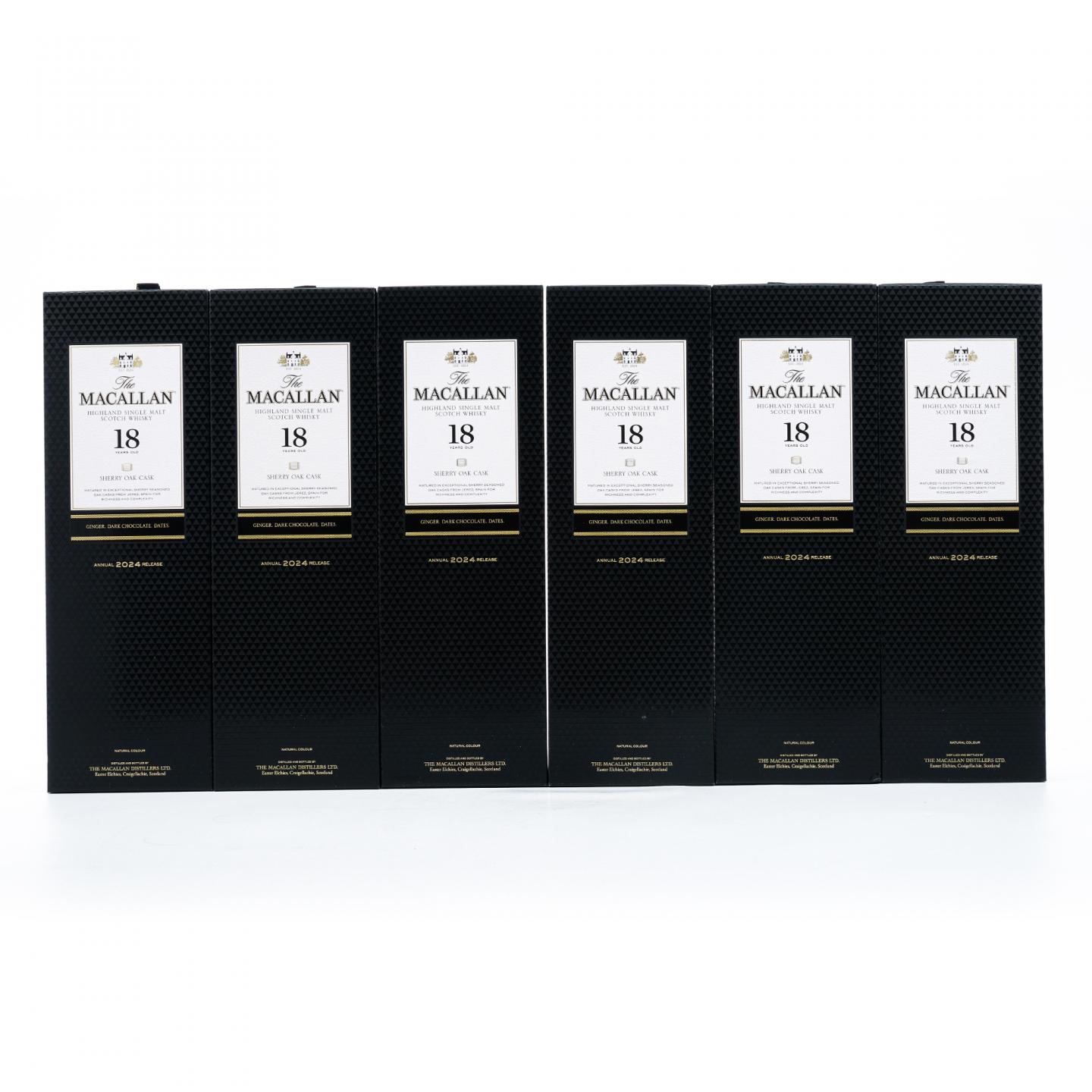 【附X光图】Macallan 麦卡伦 18年 2024 雪莉桶 6瓶组