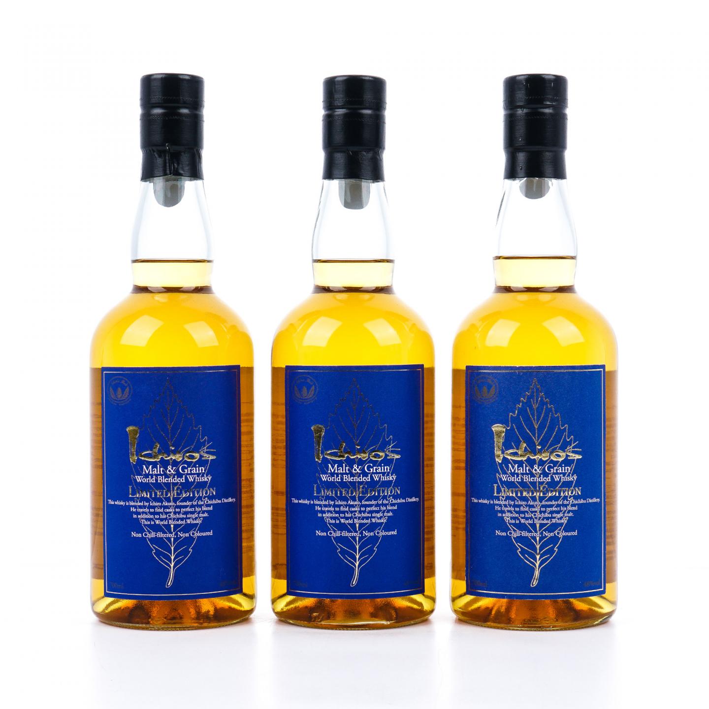 秩父 Ichiro's Malt & Grain 蓝叶 世界调和 3瓶组
