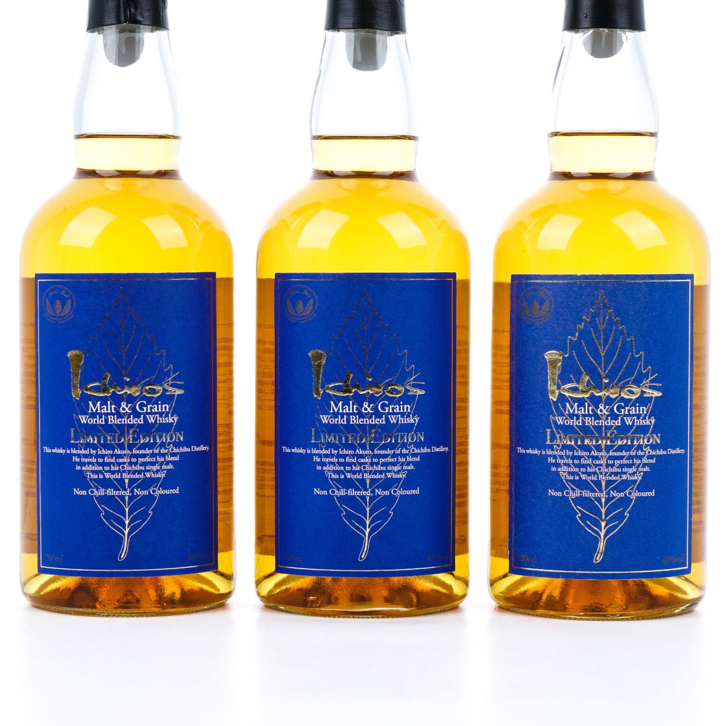 秩父 Ichiro's Malt & Grain 蓝叶 世界调和 3瓶组