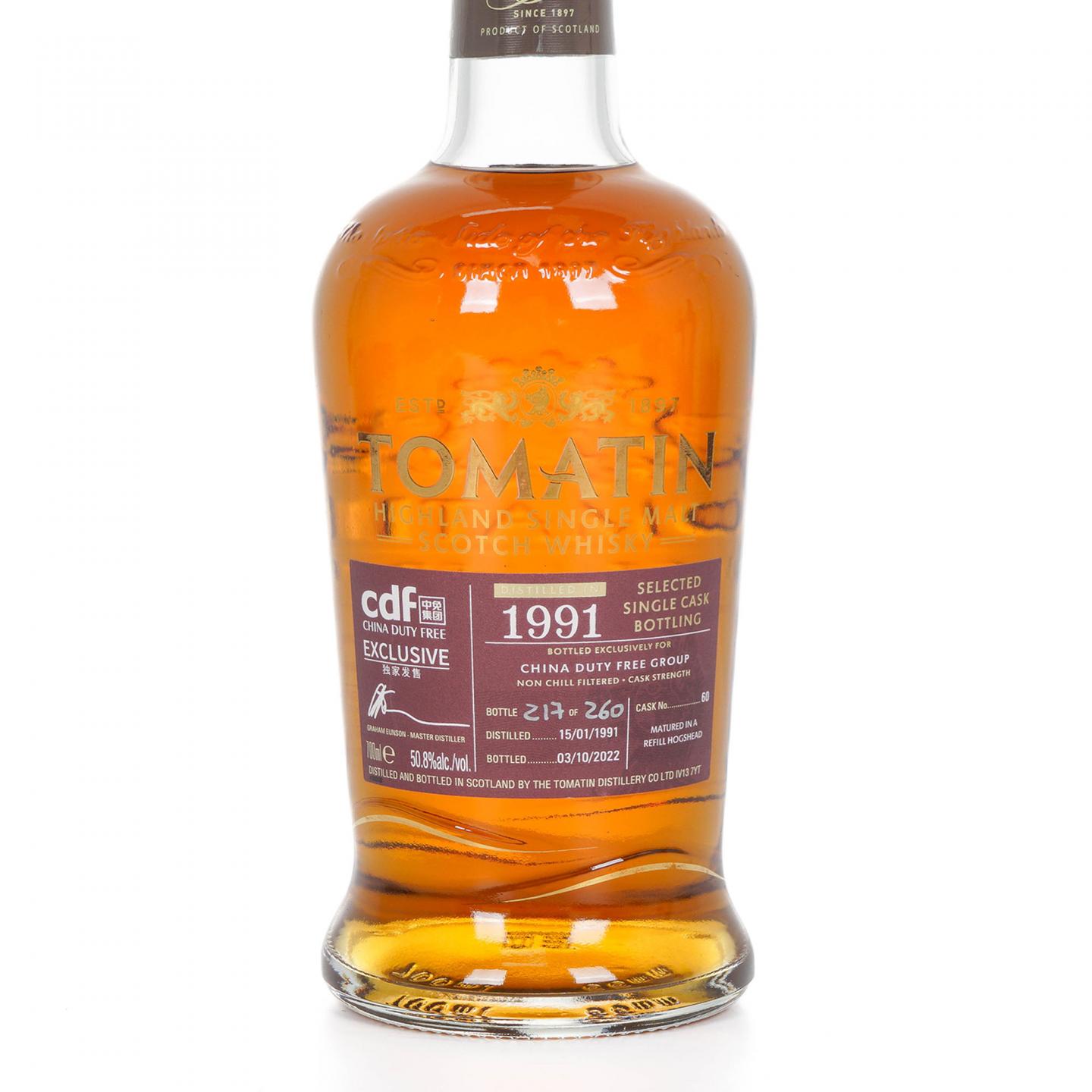 Tomatin 汤马丁 1991-2022 单桶#60