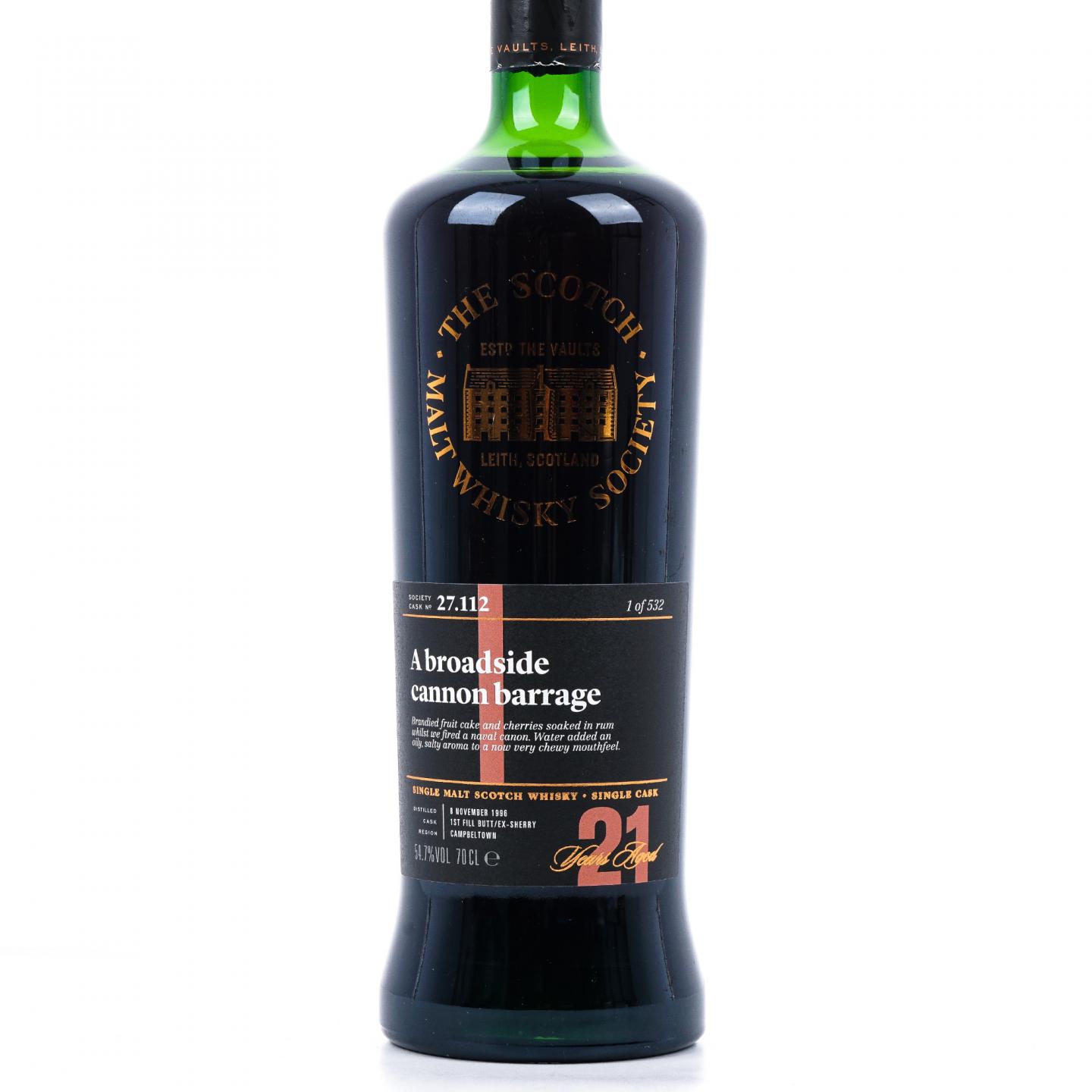 SMWS 27.112 云顶 21年 1996 行货