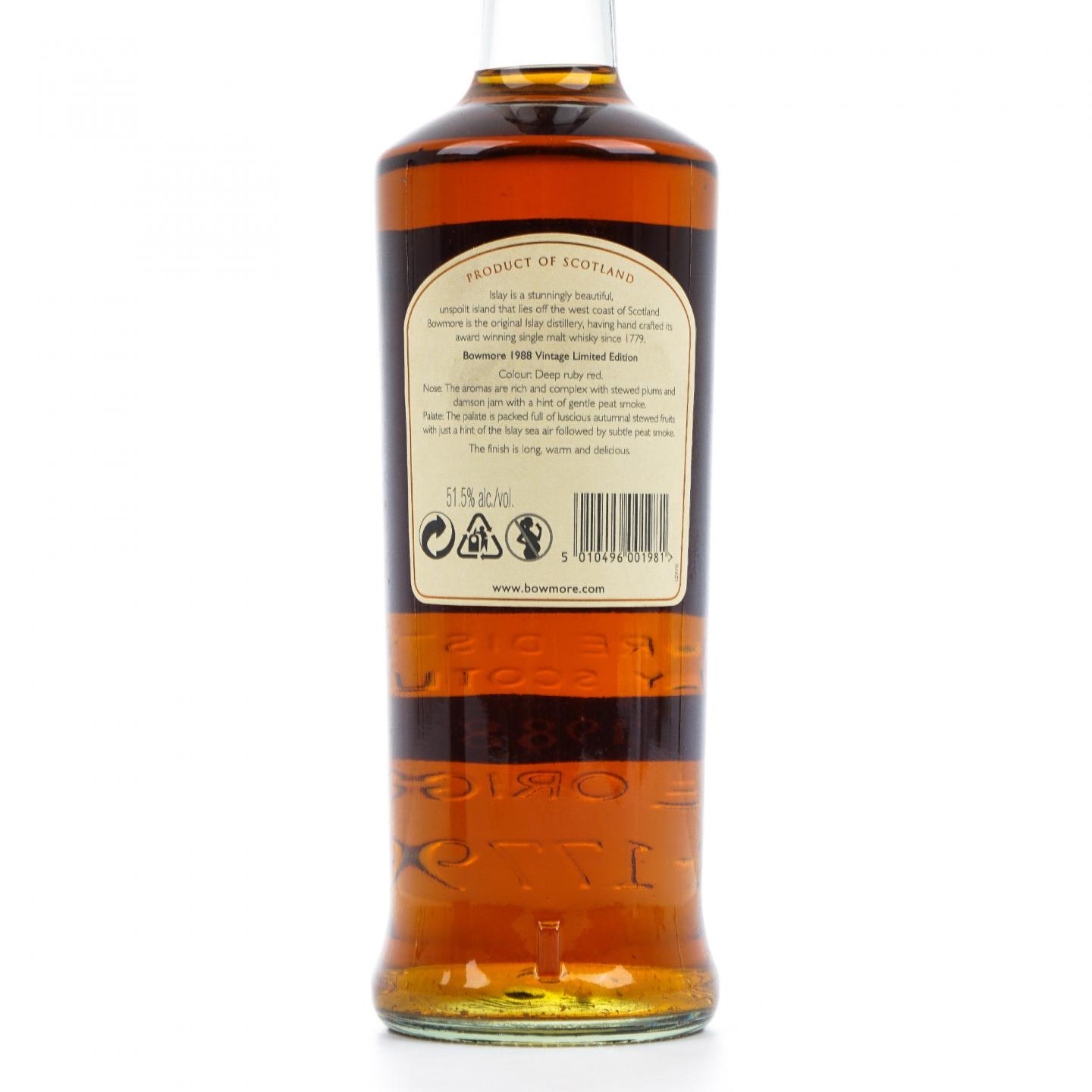 Bowmore 波摩 21年 1988 波特桶 700ml