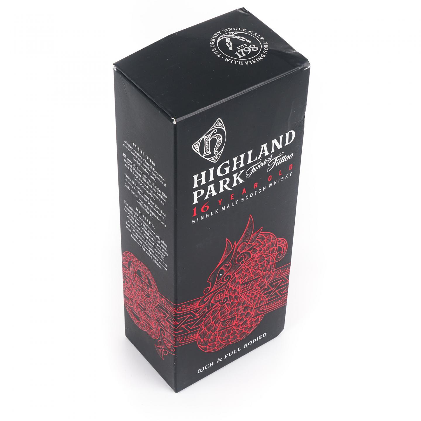 Highland Park 高原骑士 16年 Twisted Tattoo