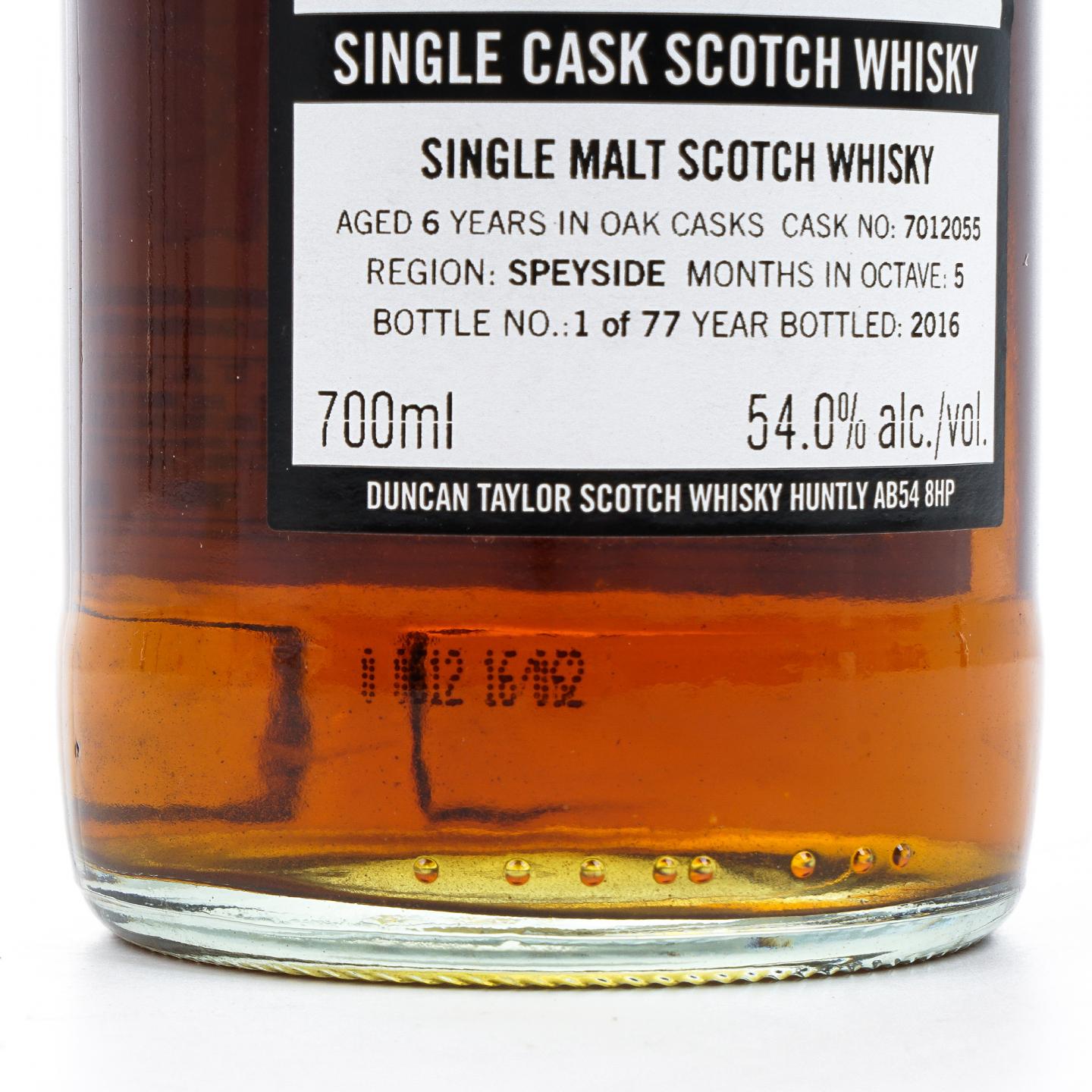 Glen Moray 格兰莫雷 6年 2009-2016 DT 单桶