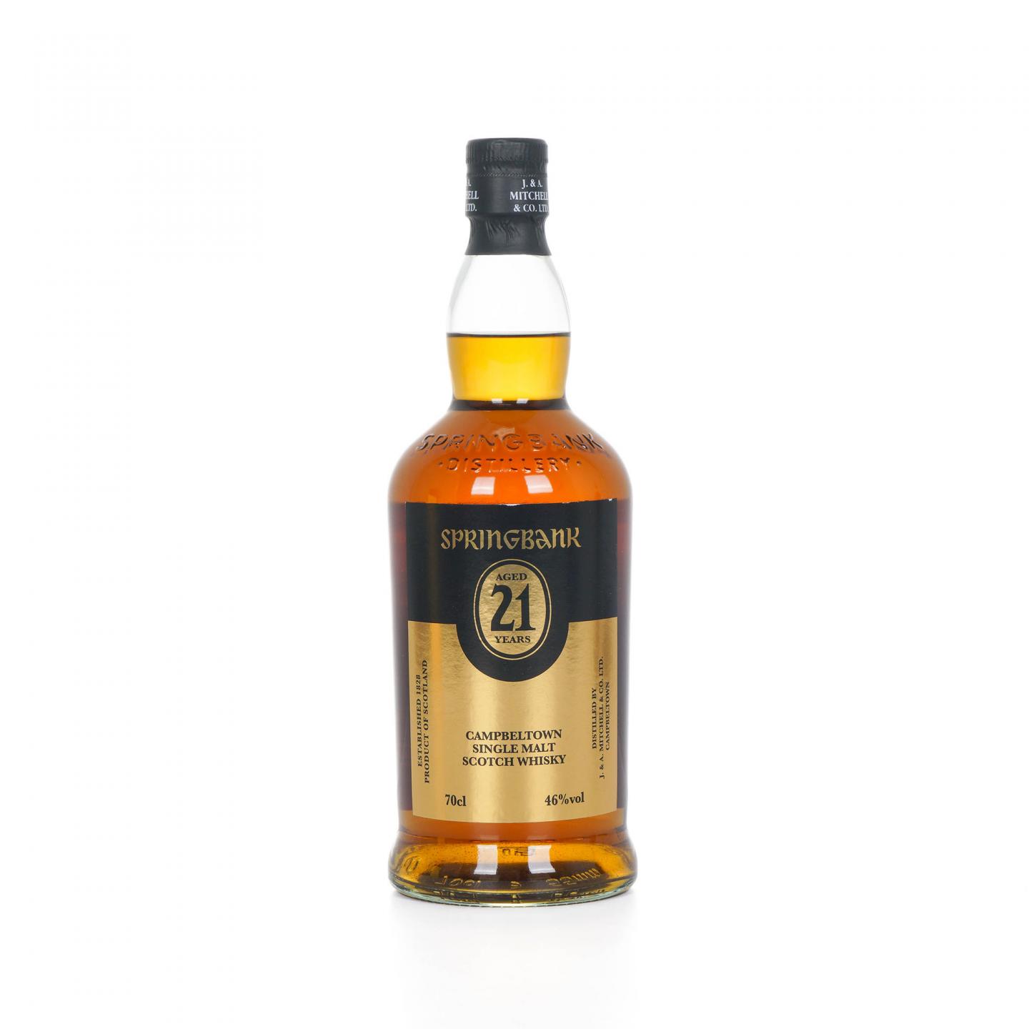 Springbank 云顶 21年 金色标