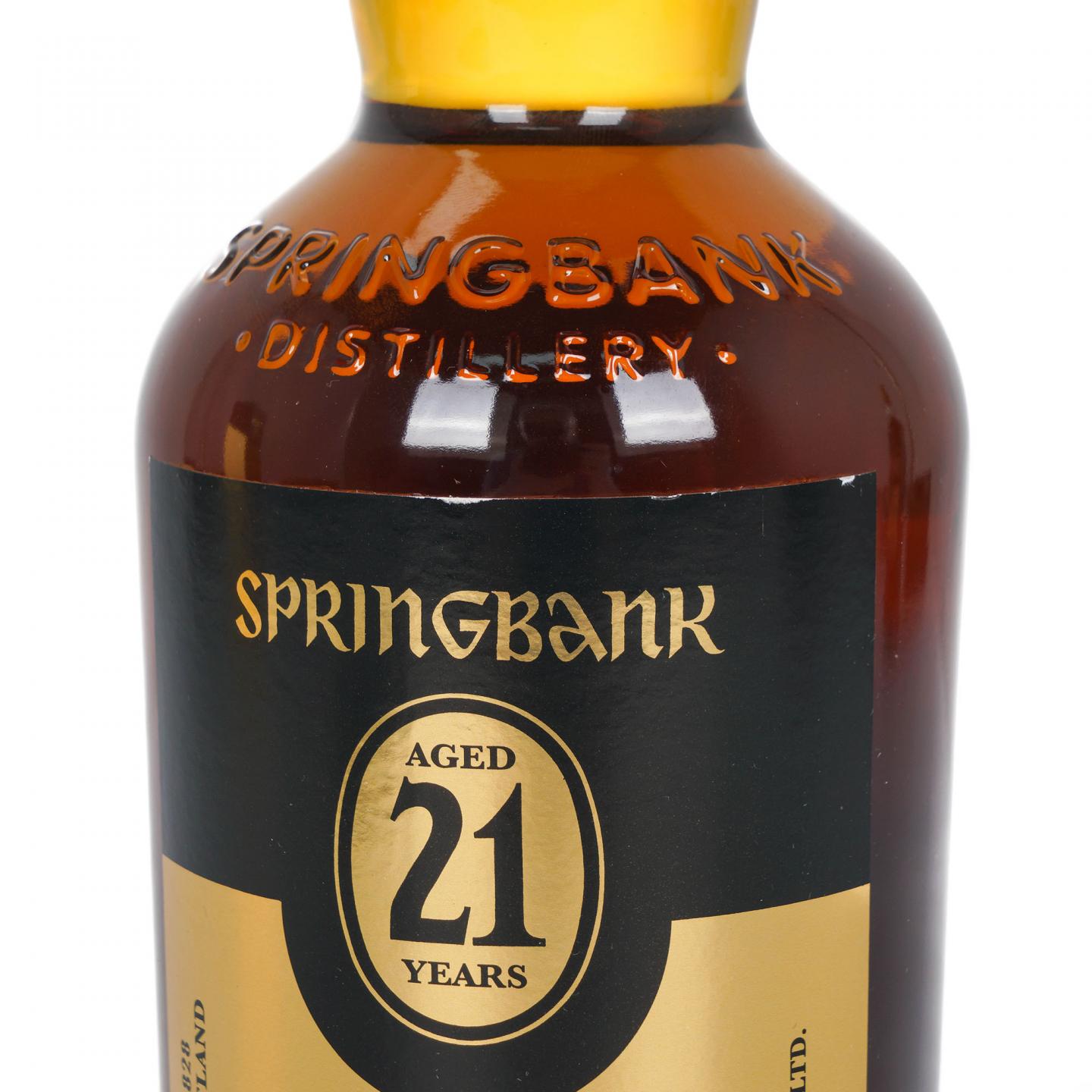Springbank 云顶 21年 金色标