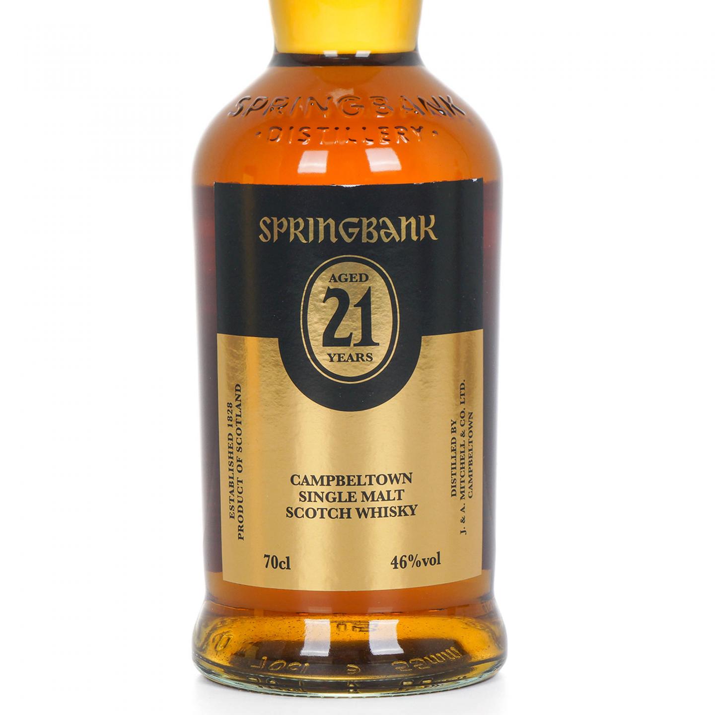 Springbank 云顶 21年 金色标