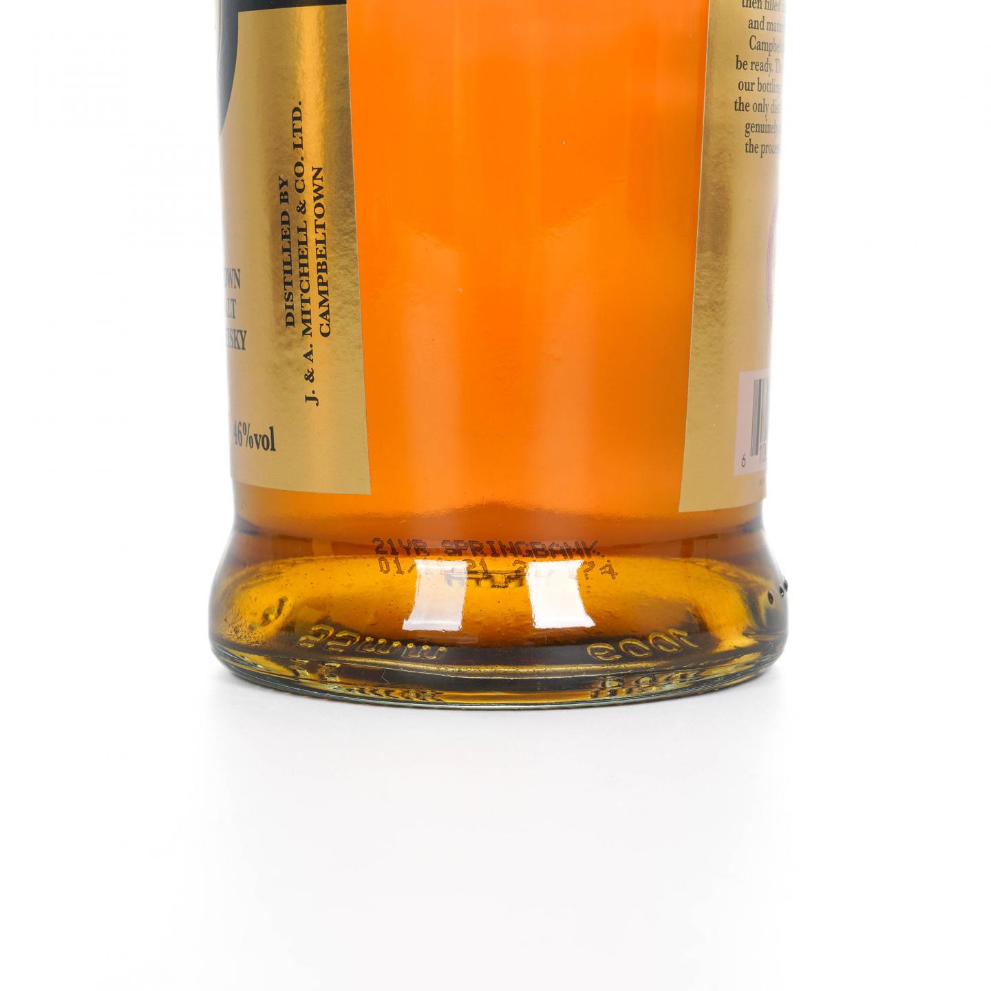 Springbank 云顶 21年 金色标