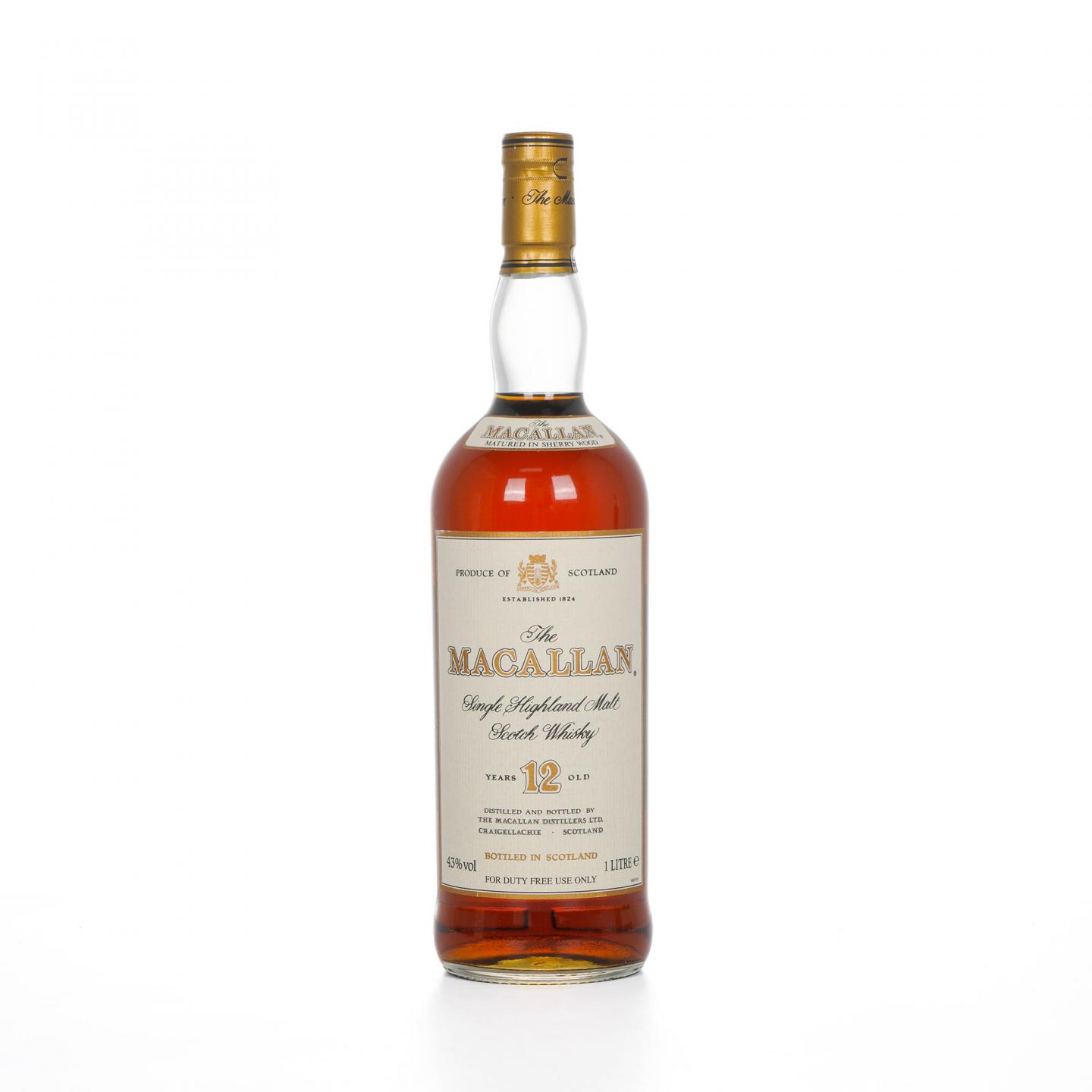 Macallan 麦卡伦 12年 雪莉桶 1升装