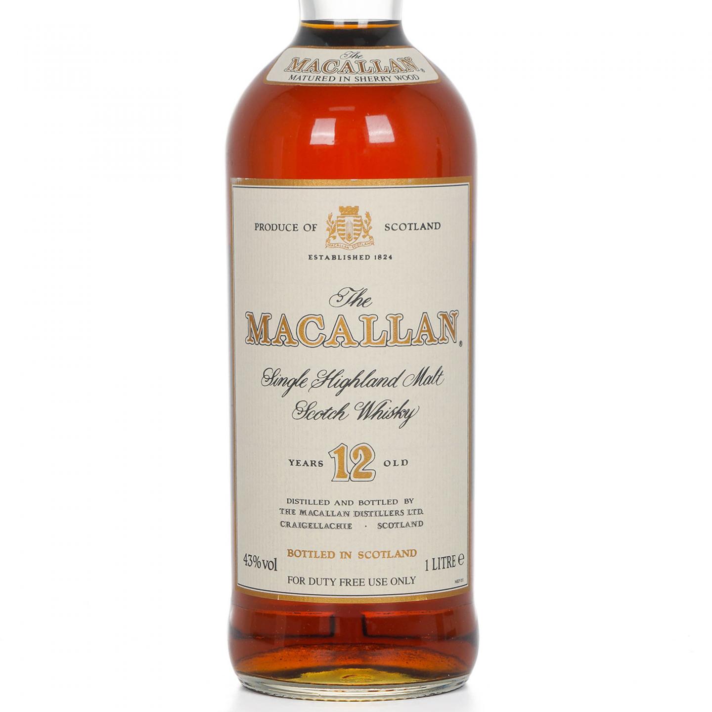 Macallan 麦卡伦 12年 雪莉桶 1升装