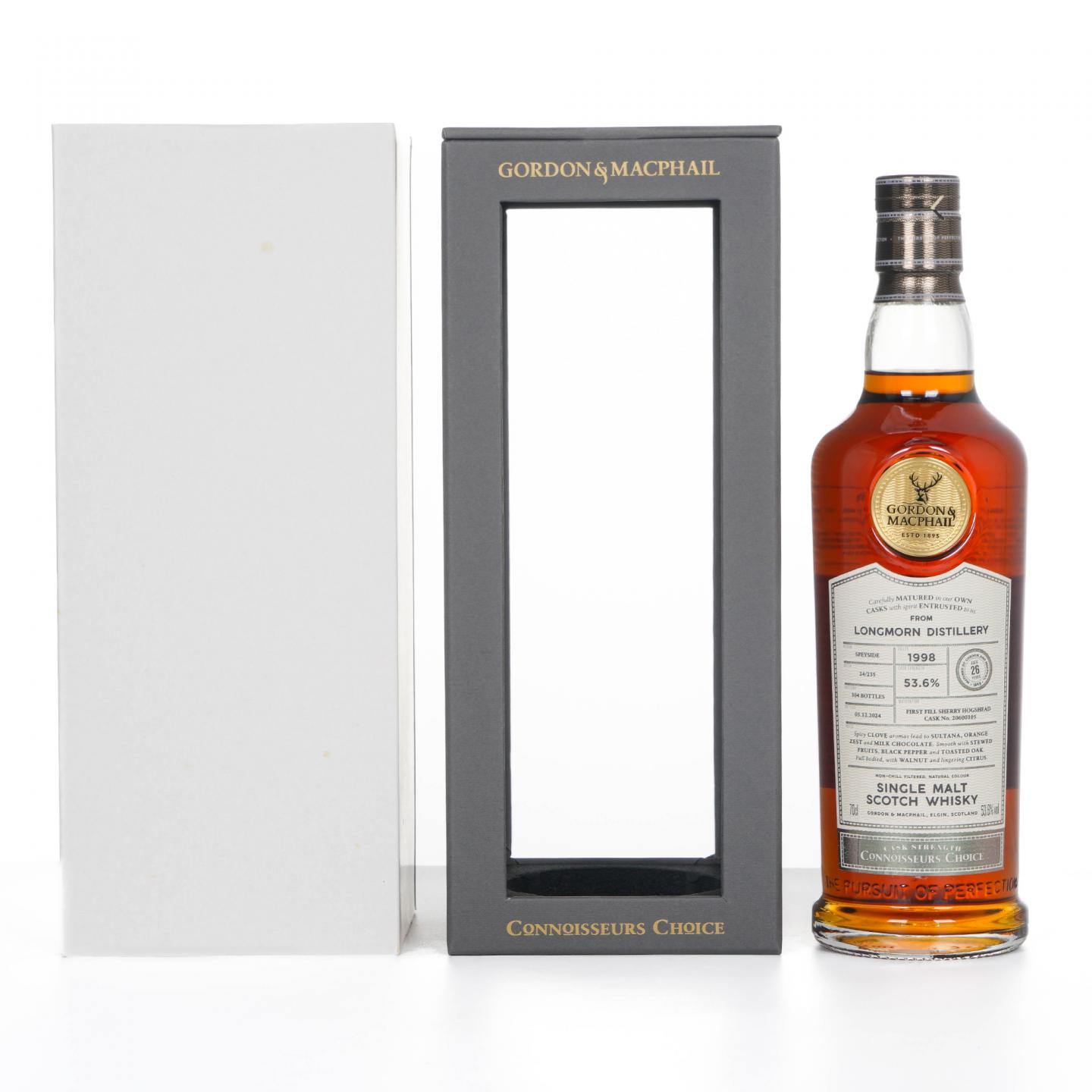 Longmorn 朗摩 26年 1998-2024 GM鉴赏家之选 雪莉桶