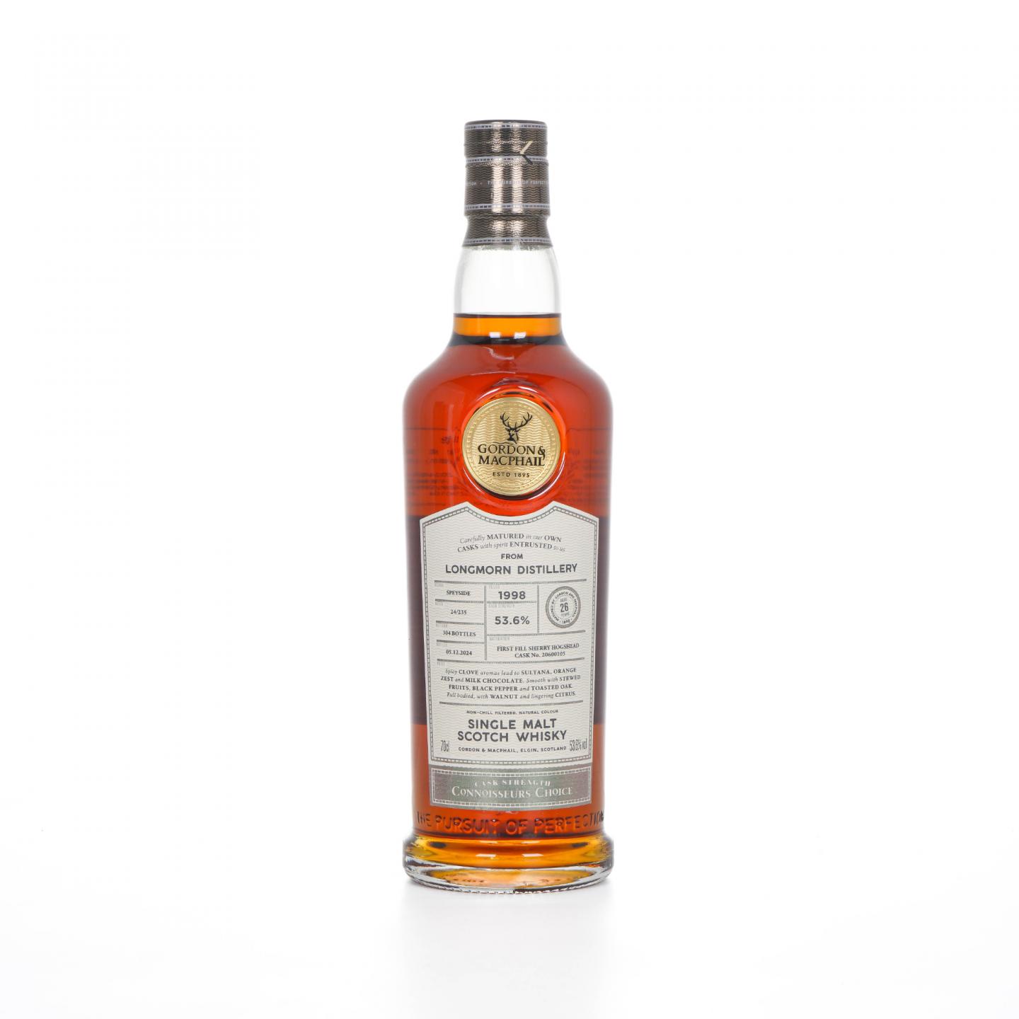Longmorn 朗摩 26年 1998-2024 GM鉴赏家之选 雪莉桶