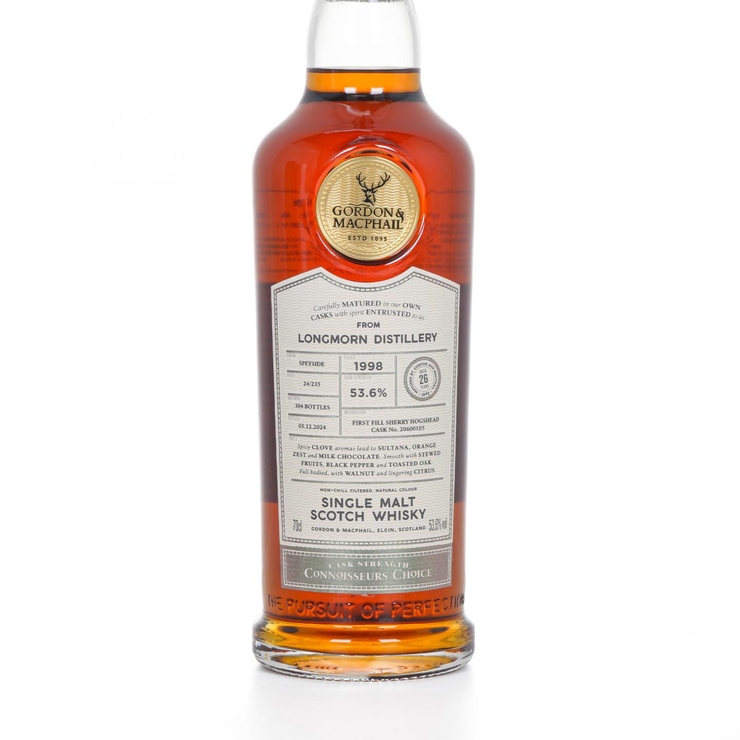 Longmorn 朗摩 26年 1998-2024 GM鉴赏家之选 雪莉桶