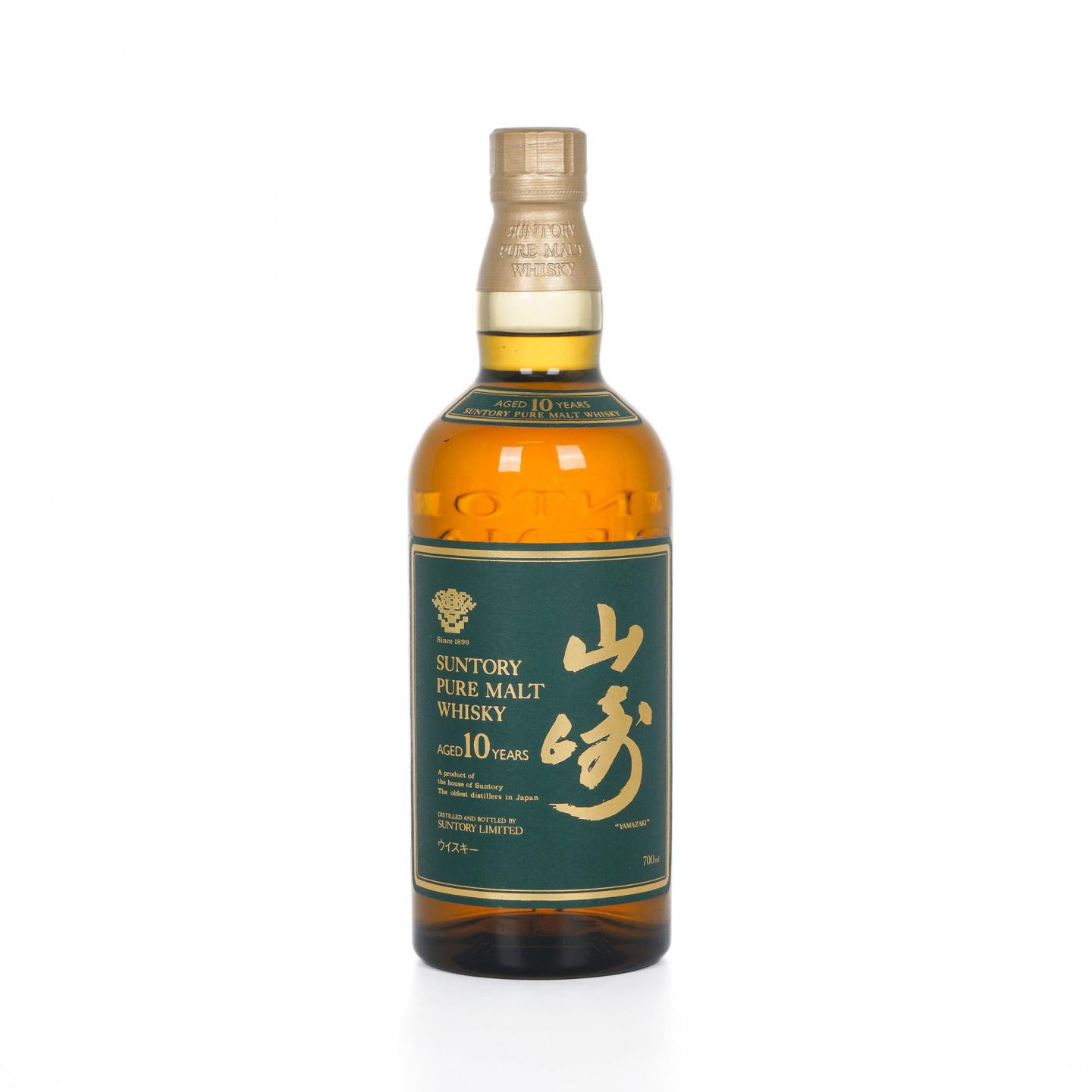 山崎 10年 金花标 绿标 Pure Malt