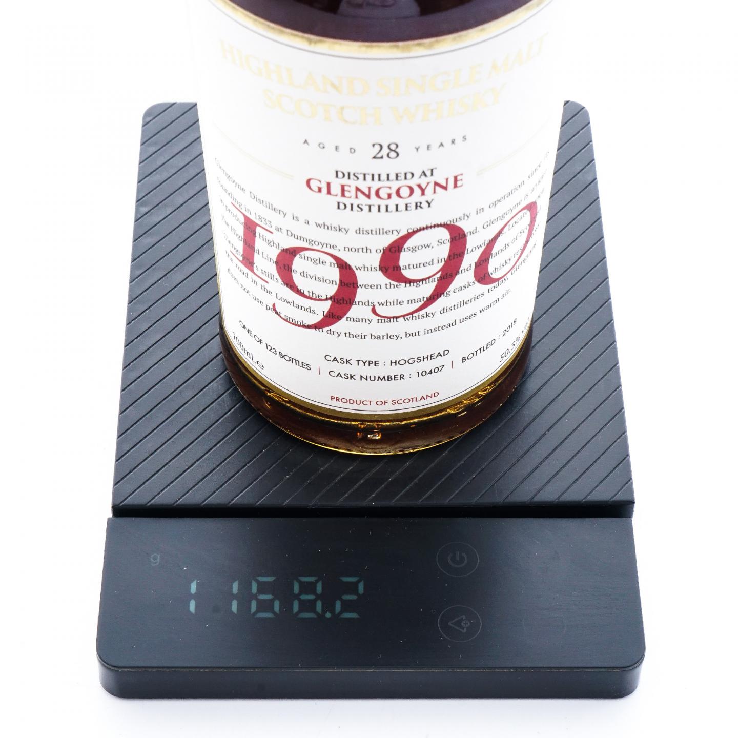 Glengoyne 格兰哥尼 28年 1990-2018 桶号#10407