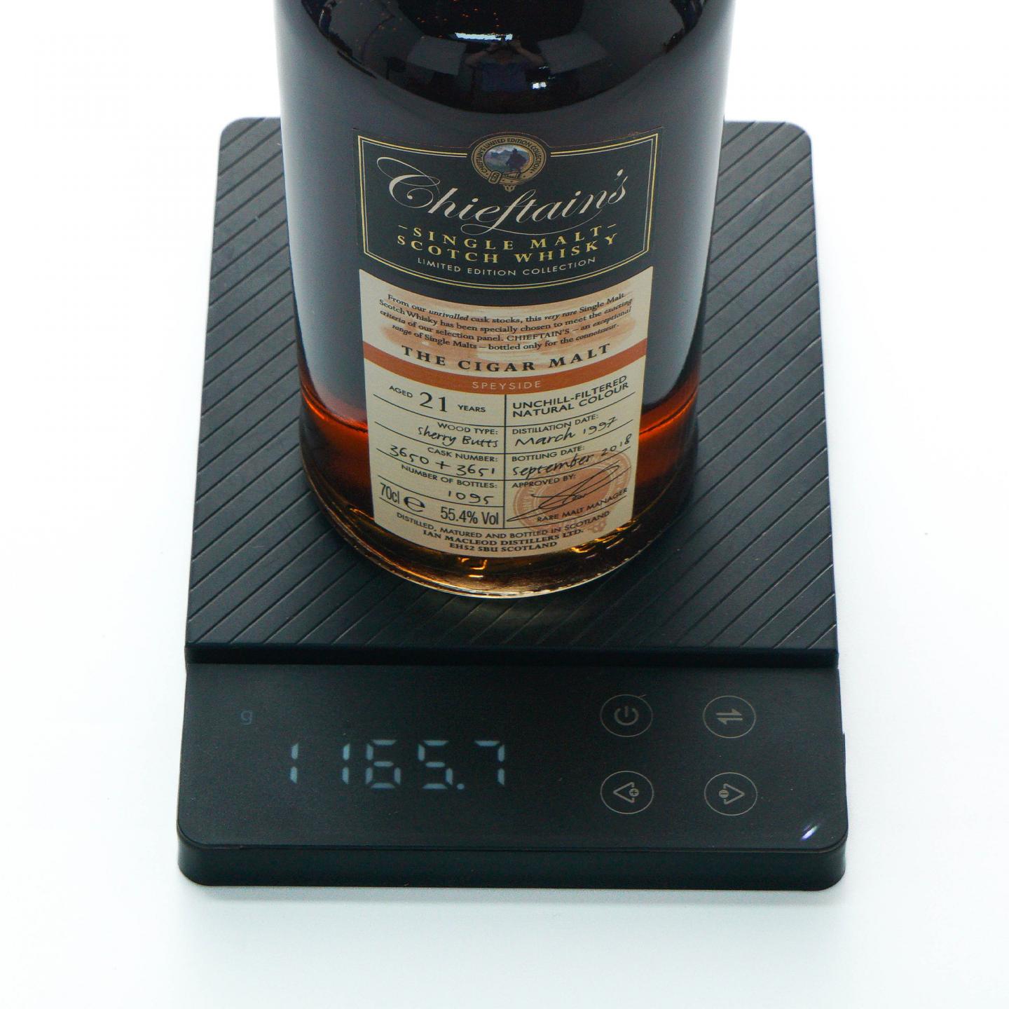 老酋长 Speyside 21年 1997-2018 雪莉桶 The Cigar Malt