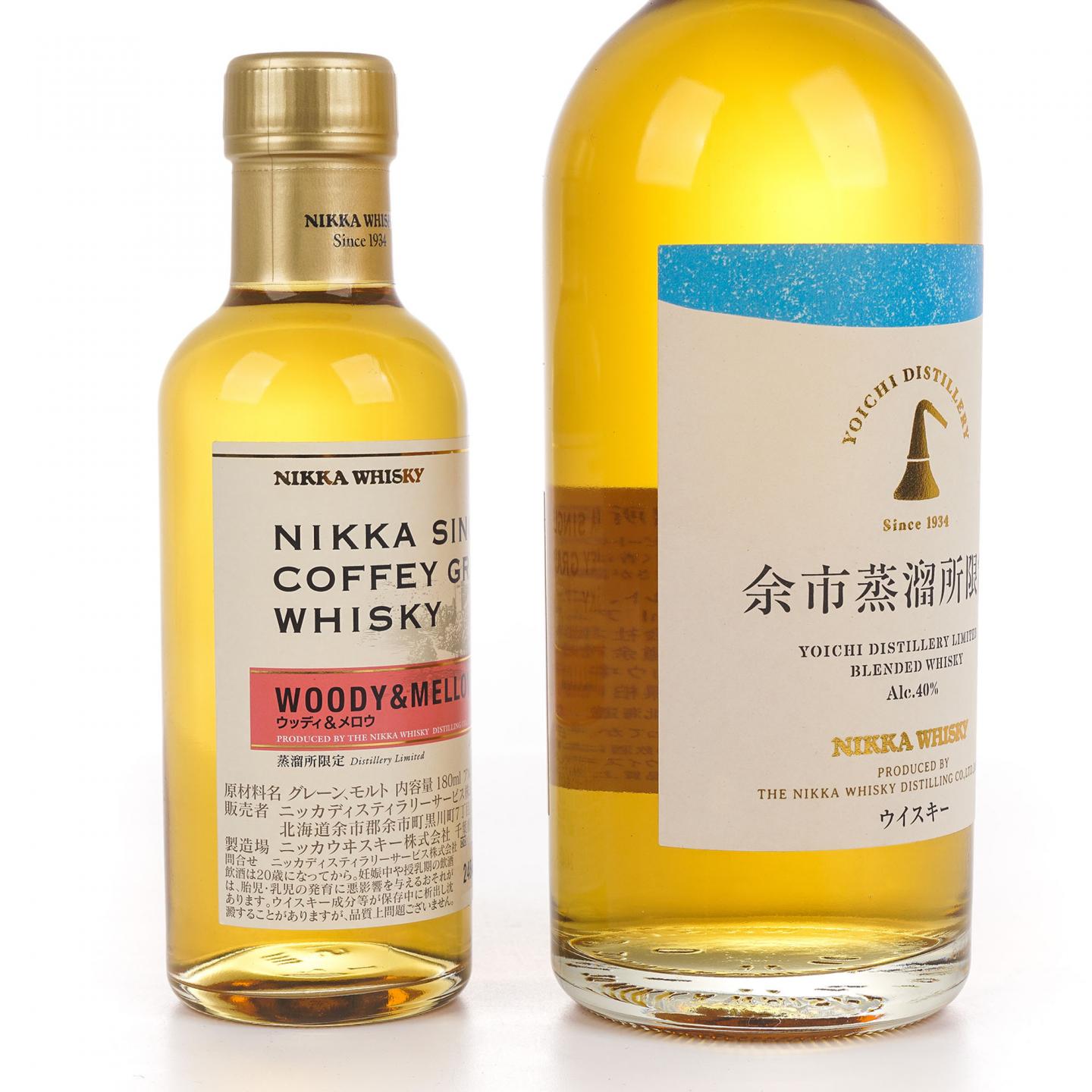 余市 蒸馏所限定 500ml+Woody & Mellow 180ml