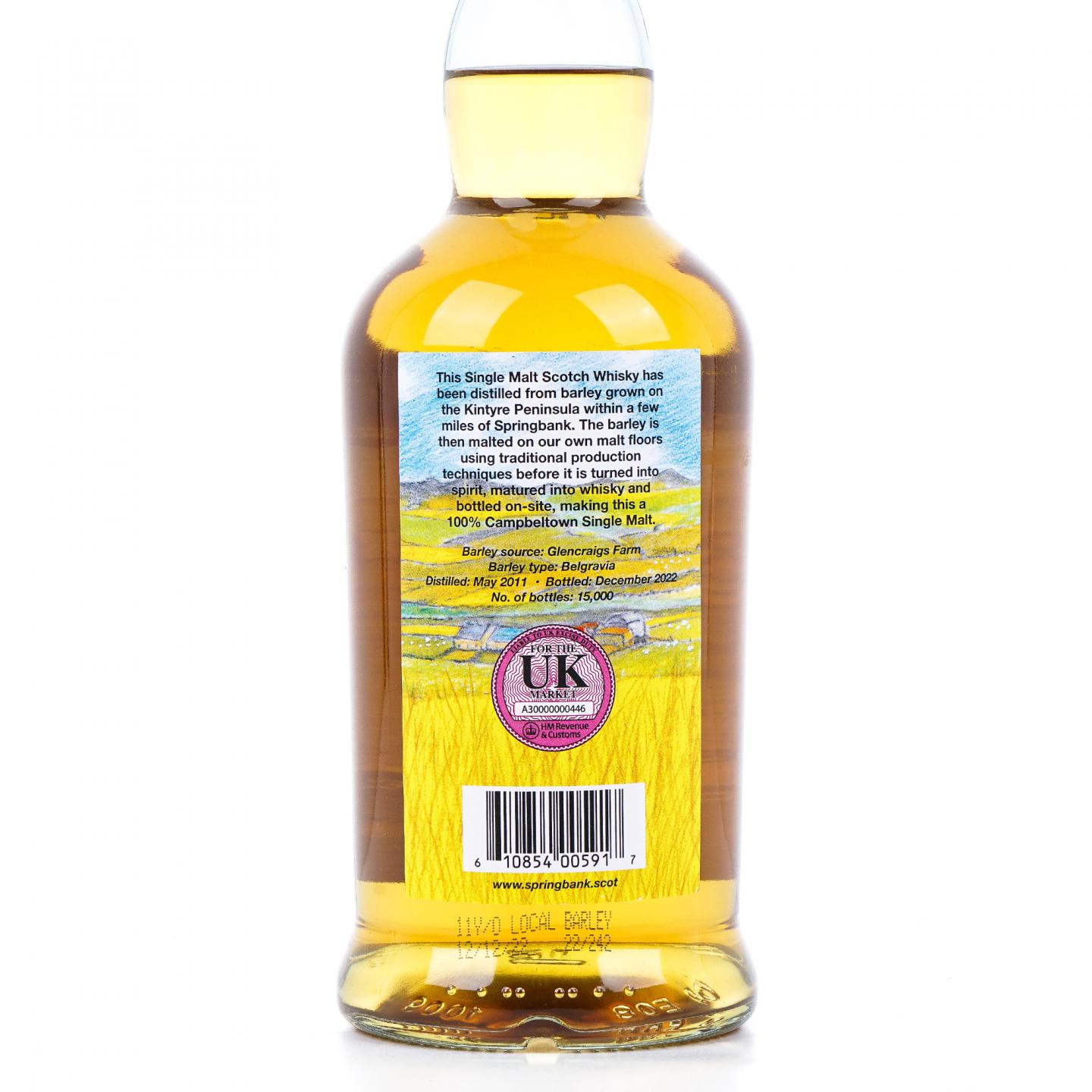 Springbank 云顶 11年 2011-2022 本地大麦