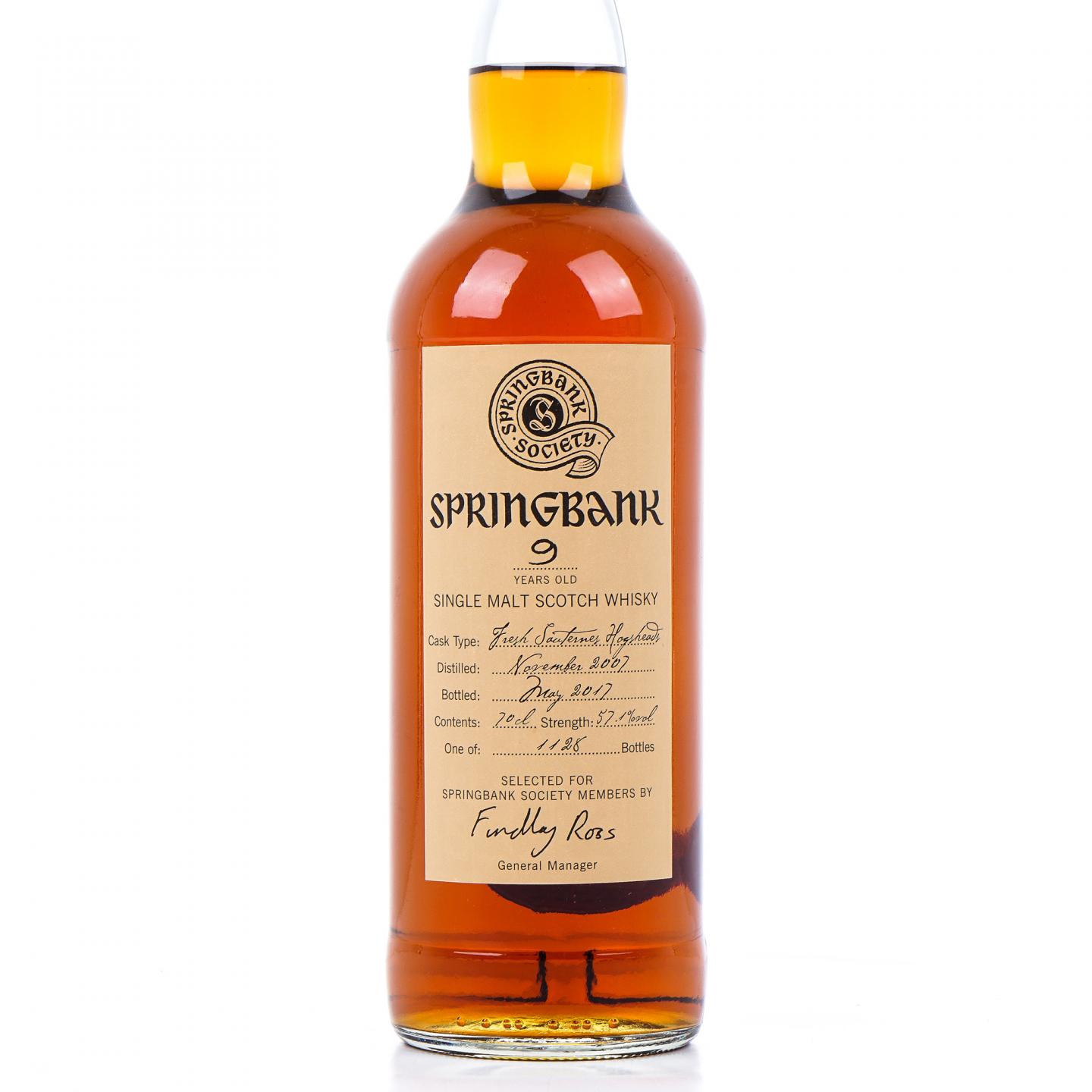 Springbank 云顶 9年 2007-2017 云顶协会