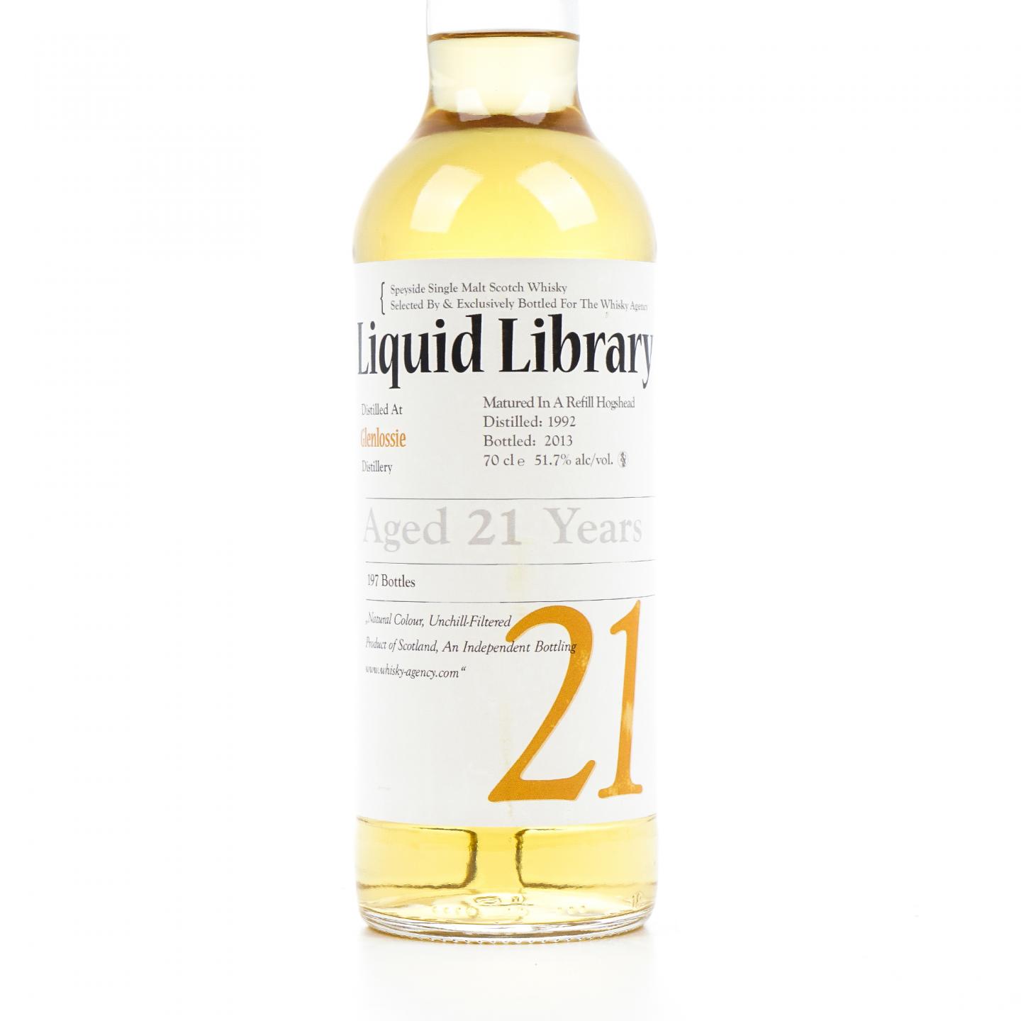 Glenlossie 格兰洛西 21年 1992-2013 Liquid Library 51.7%