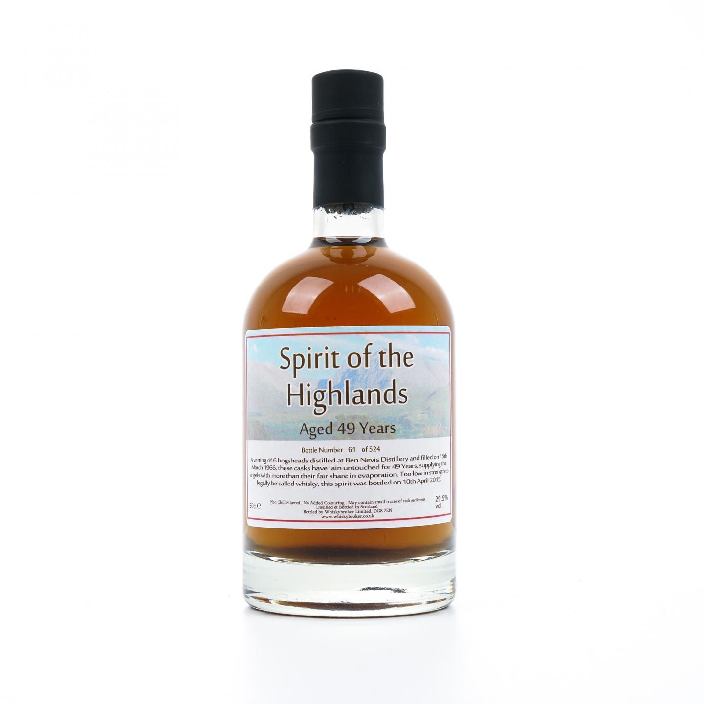 Spirit of the Highlands 本尼维斯 49年 烈酒 500ml