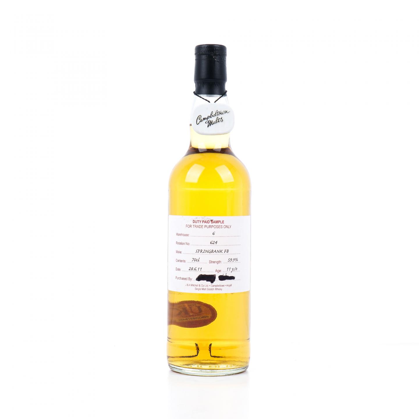 Springbank 云顶 11年 2011 完税瓶 59.9%