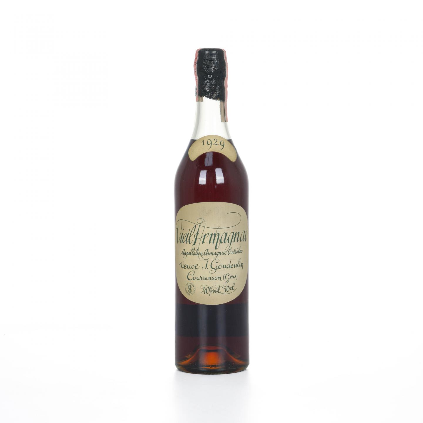 Veuve J. Goudoulin 1929 Vieil Armagnac 雅文邑