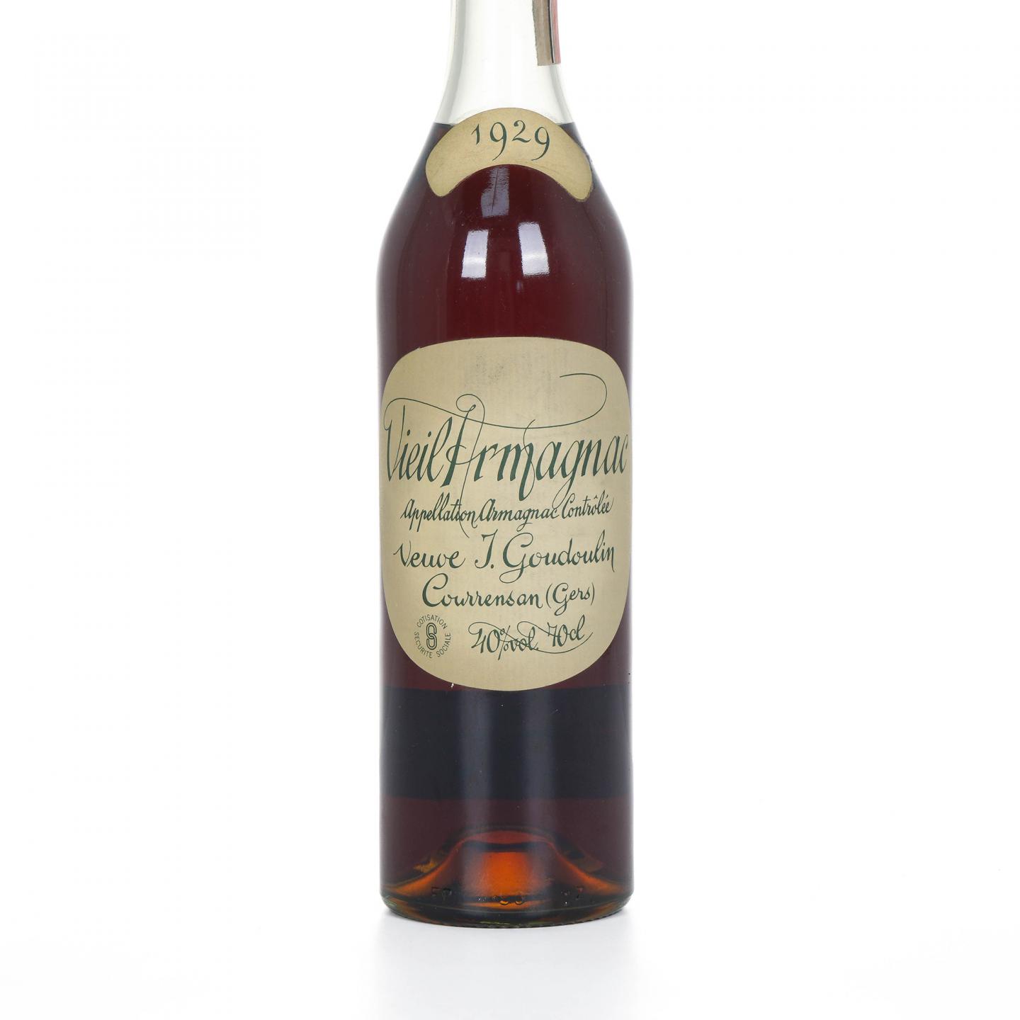 Veuve J. Goudoulin 1929 Vieil Armagnac 雅文邑