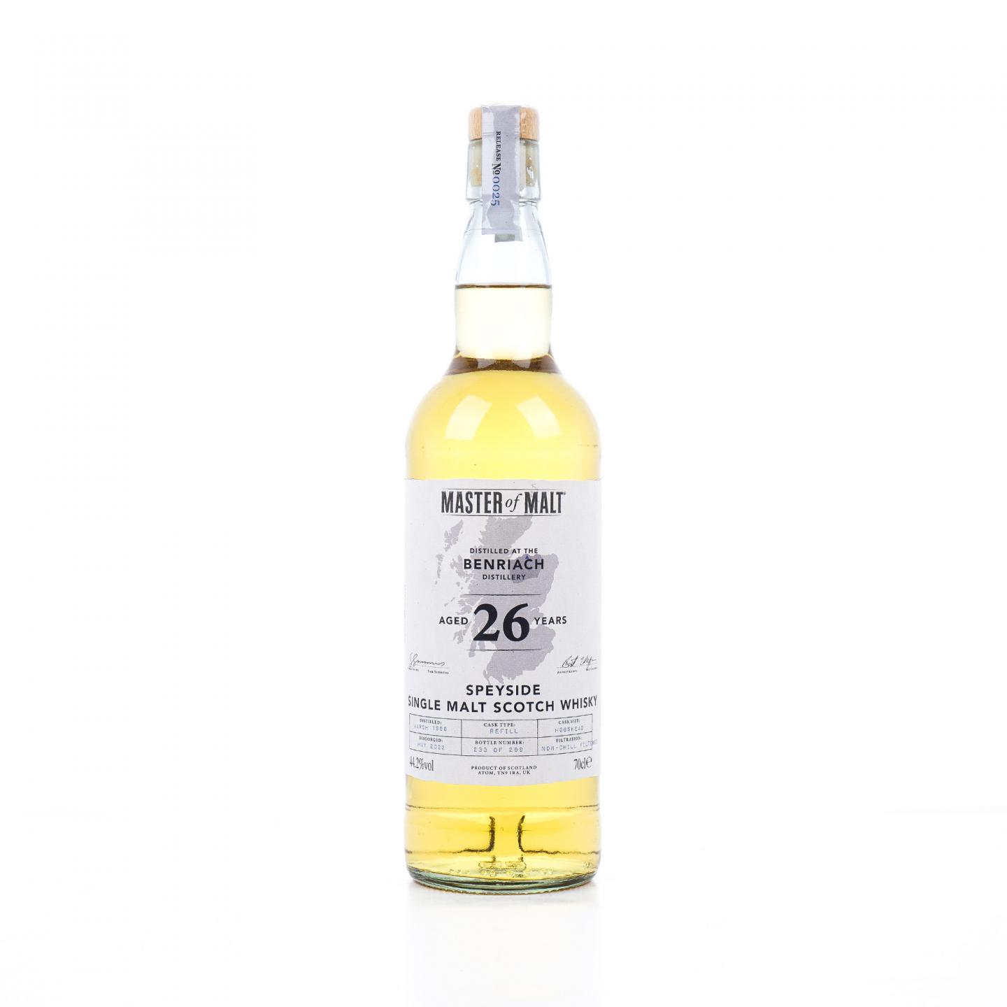 Benriach 本利亚克 26年 1996-2022 Master of Malt