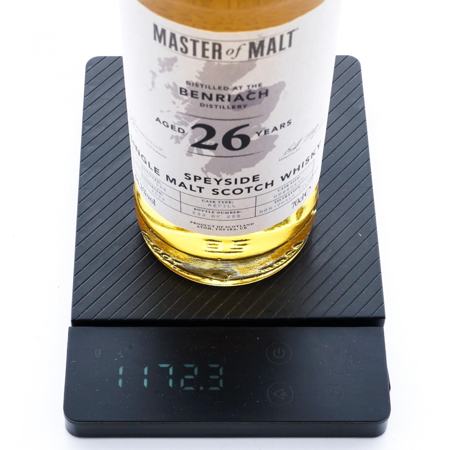 Benriach 本利亚克 26年 1996-2022 Master of Malt
