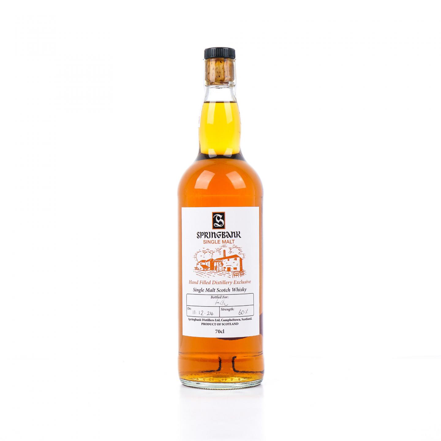 Springbank 云顶 2024 酒厂独家手工瓶