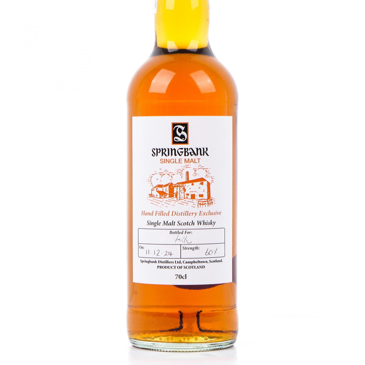 Springbank 云顶 2024 酒厂独家手工瓶