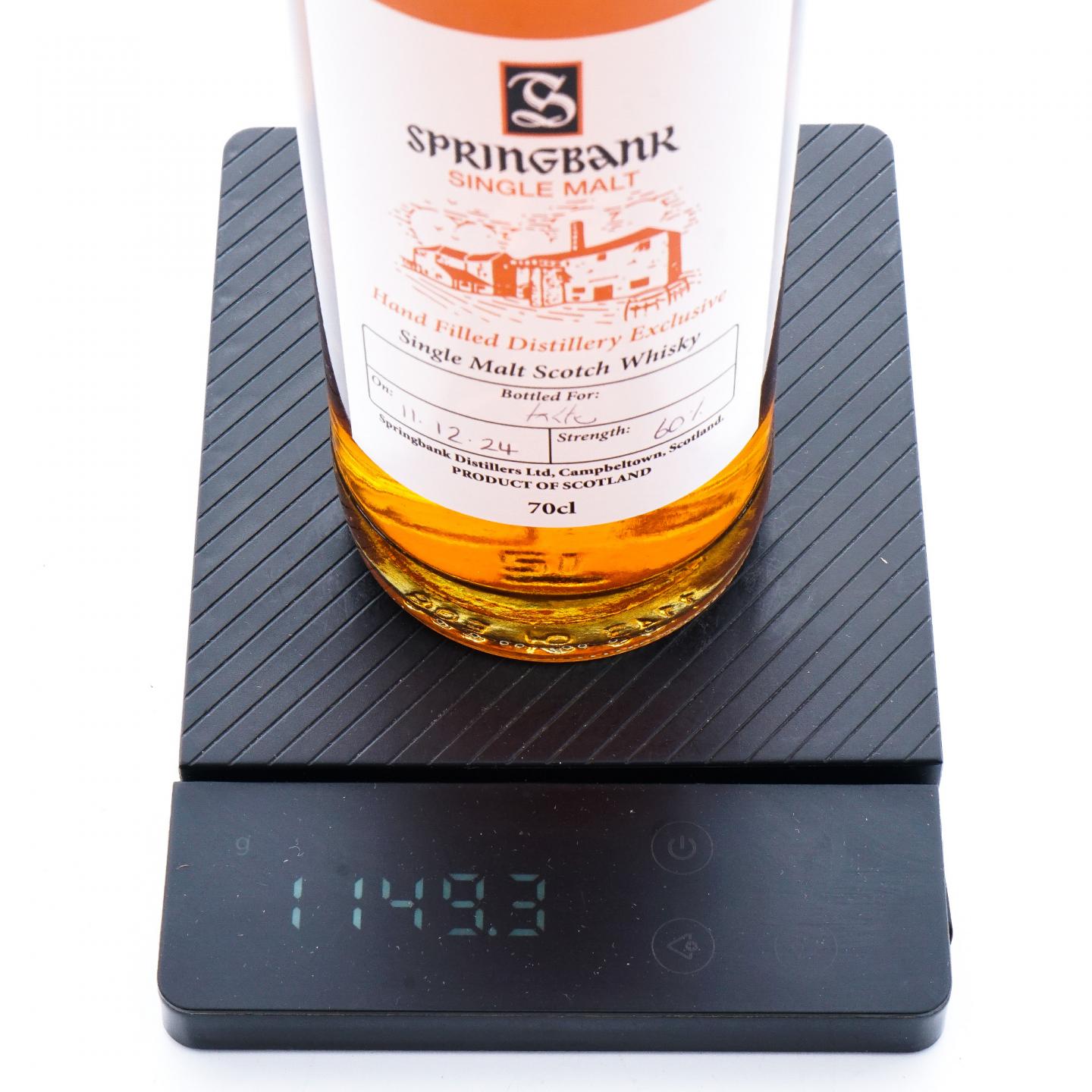 Springbank 云顶 2024 酒厂独家手工瓶