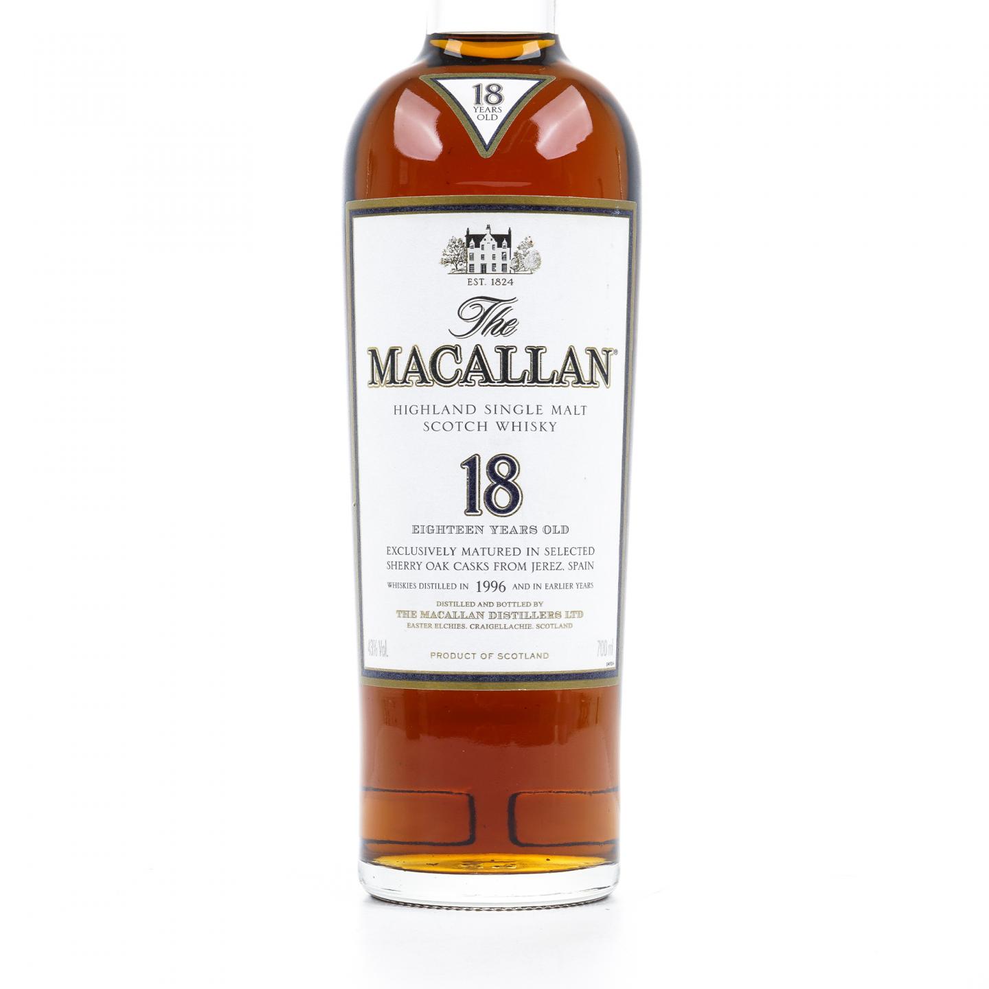 Macallan 麦卡伦 18年 1996 雪莉桶