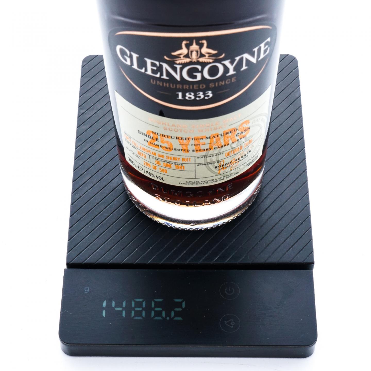 Glengoyne 格兰哥尼 25年 1991-2016 雪莉桶#1870