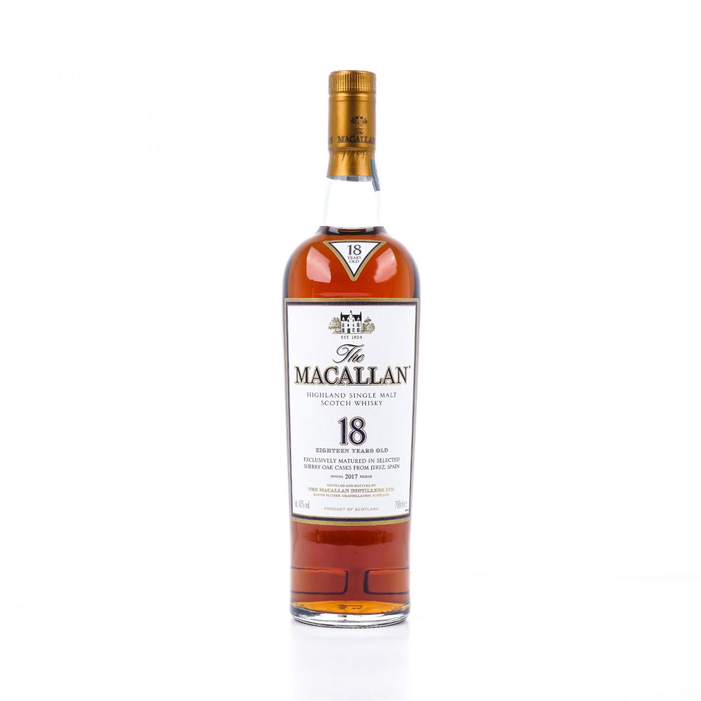 Macallan 麦卡伦 18年 2017 雪莉桶 700ml