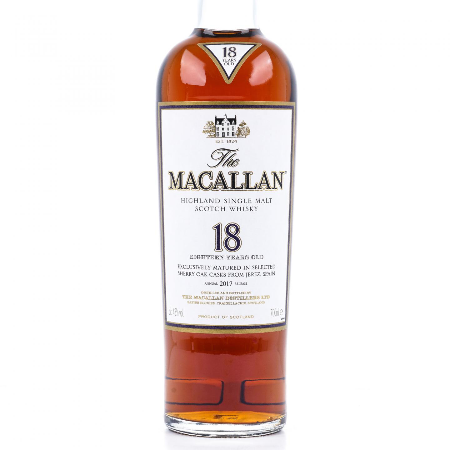 Macallan 麦卡伦 18年 2017 雪莉桶 700ml