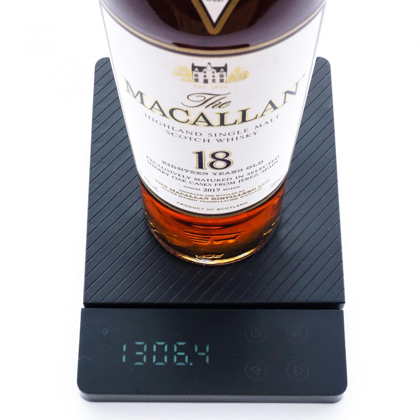 Macallan 麦卡伦 18年 2017 雪莉桶 700ml