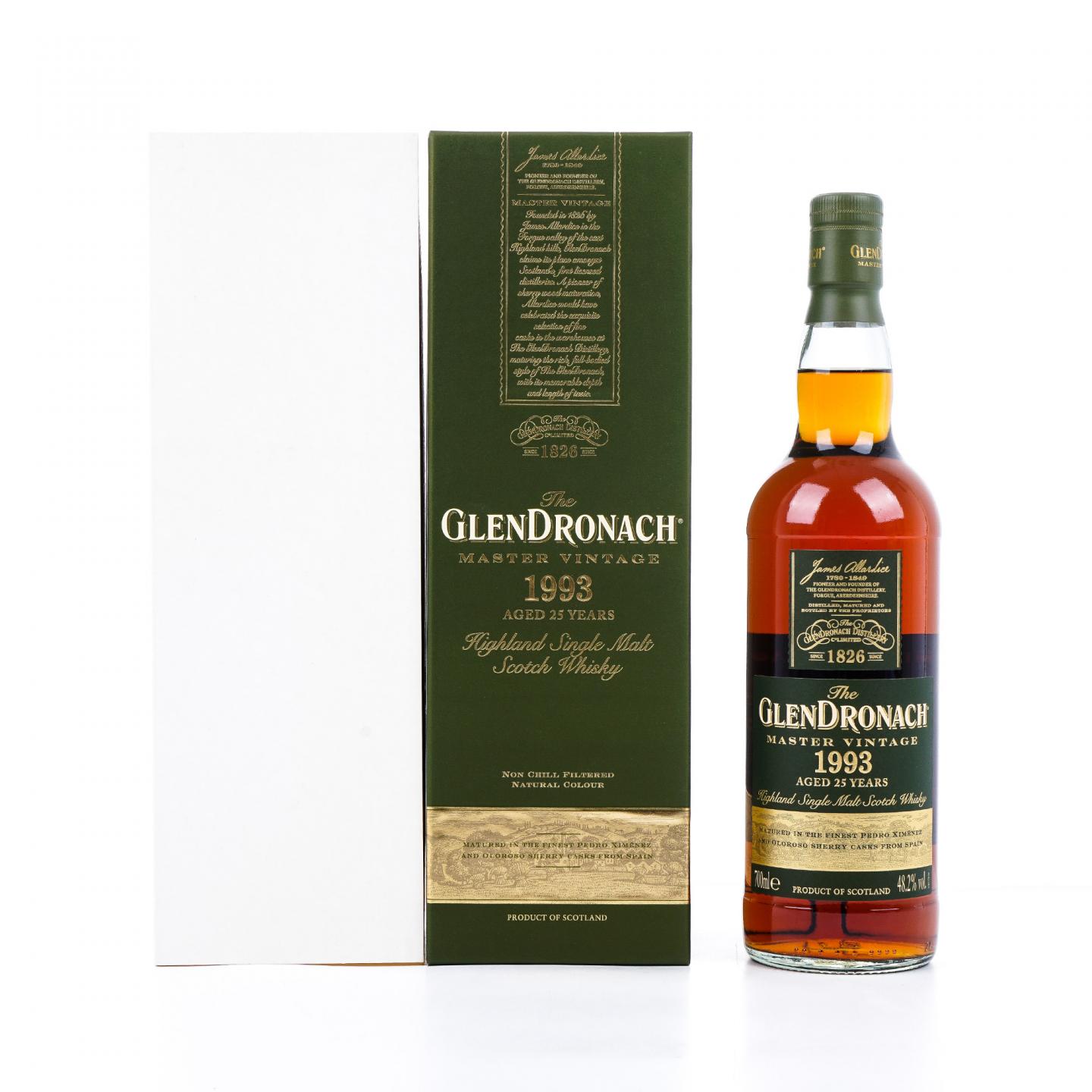 Glendronach 格兰多纳 25年 1993 Master Vintage 行货