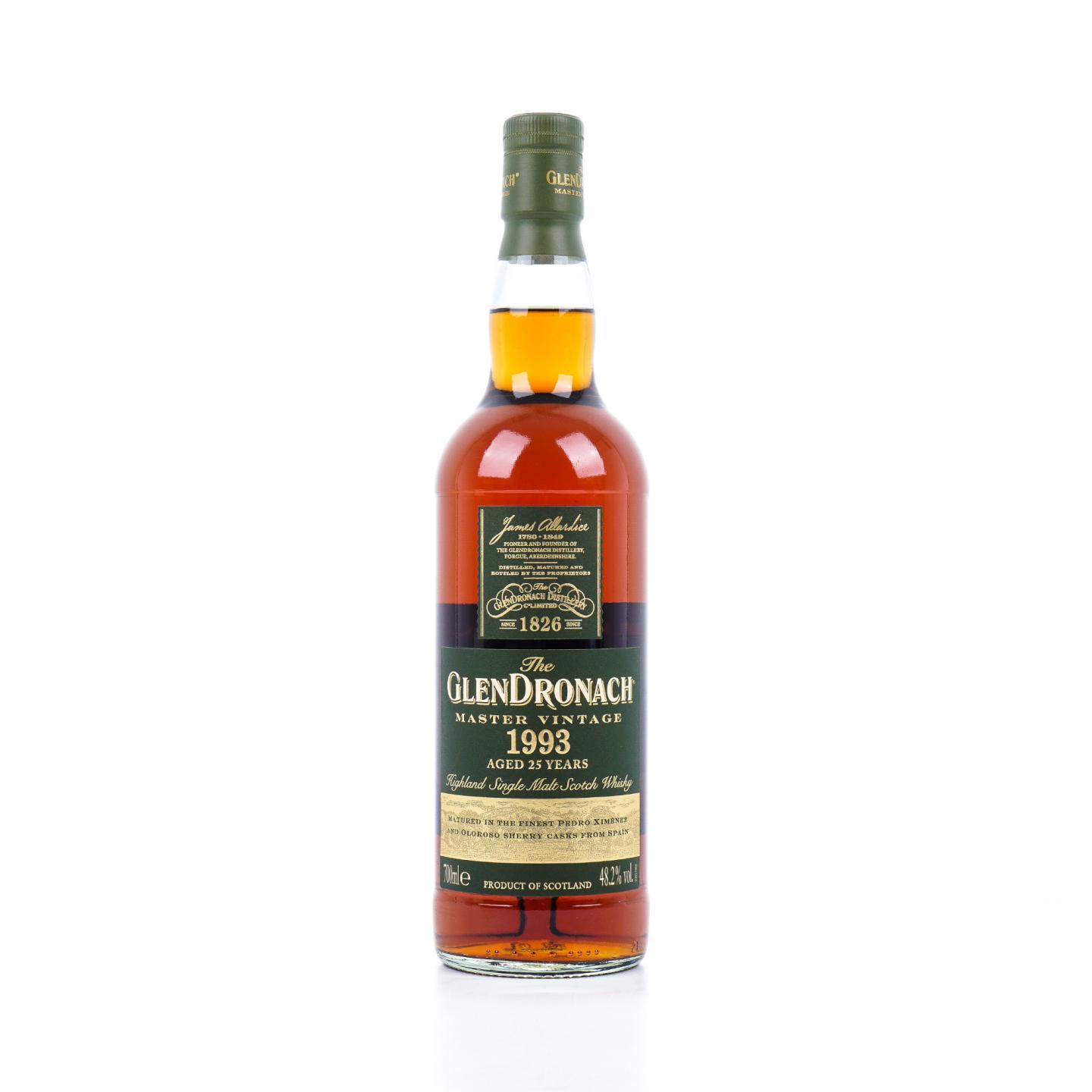 Glendronach 格兰多纳 25年 1993 Master Vintage 行货