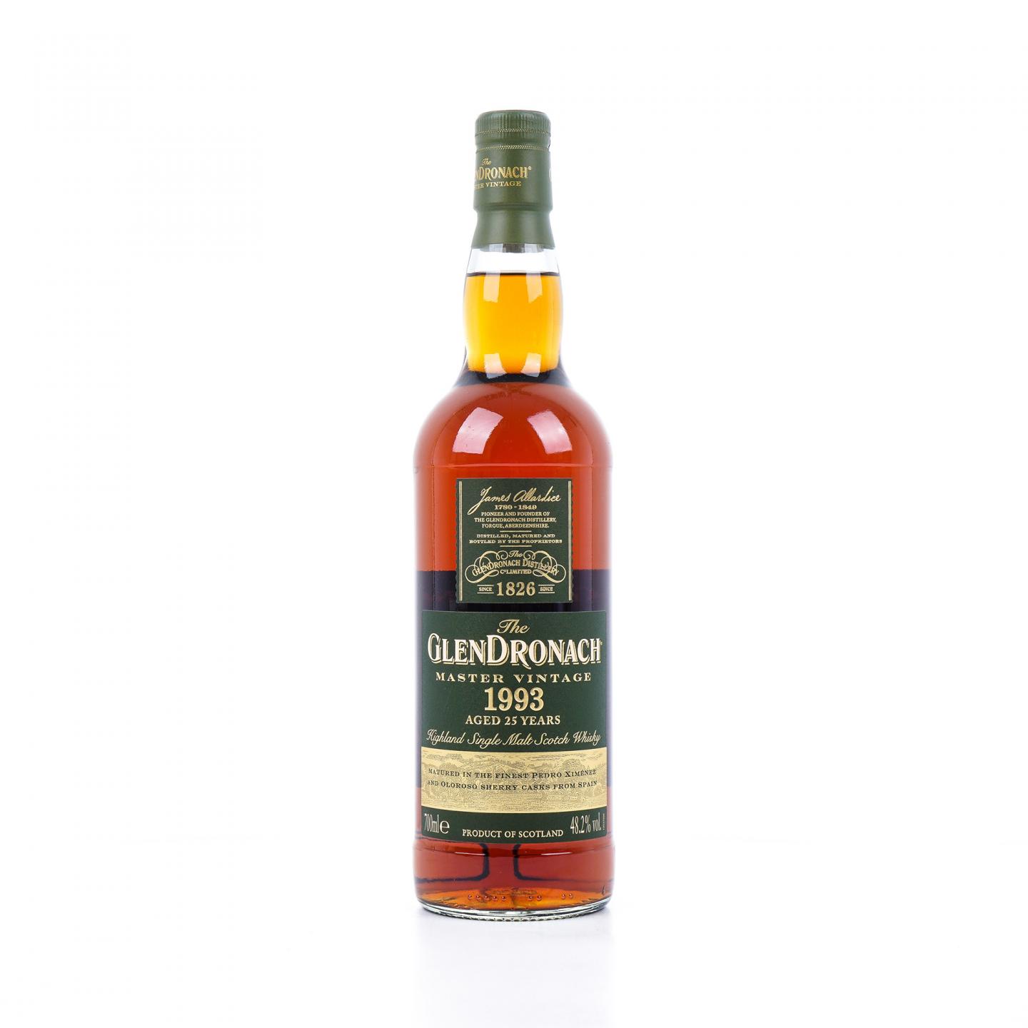 Glendronach 格兰多纳 25年 1993 Master Vintage 行货 700ml