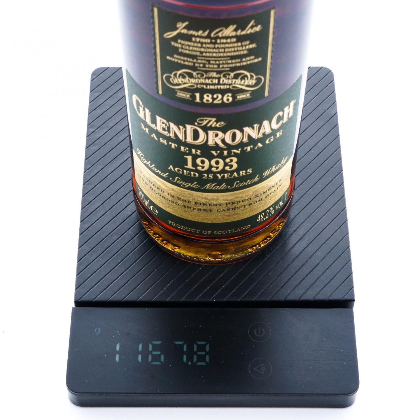 Glendronach 格兰多纳 25年 1993 Master Vintage 行货 700ml