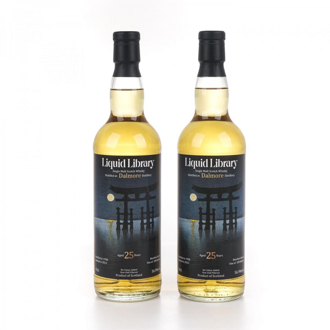 【特价套装】大摩1998-2023 25年波本桶单桶单一麦芽威士忌2只组