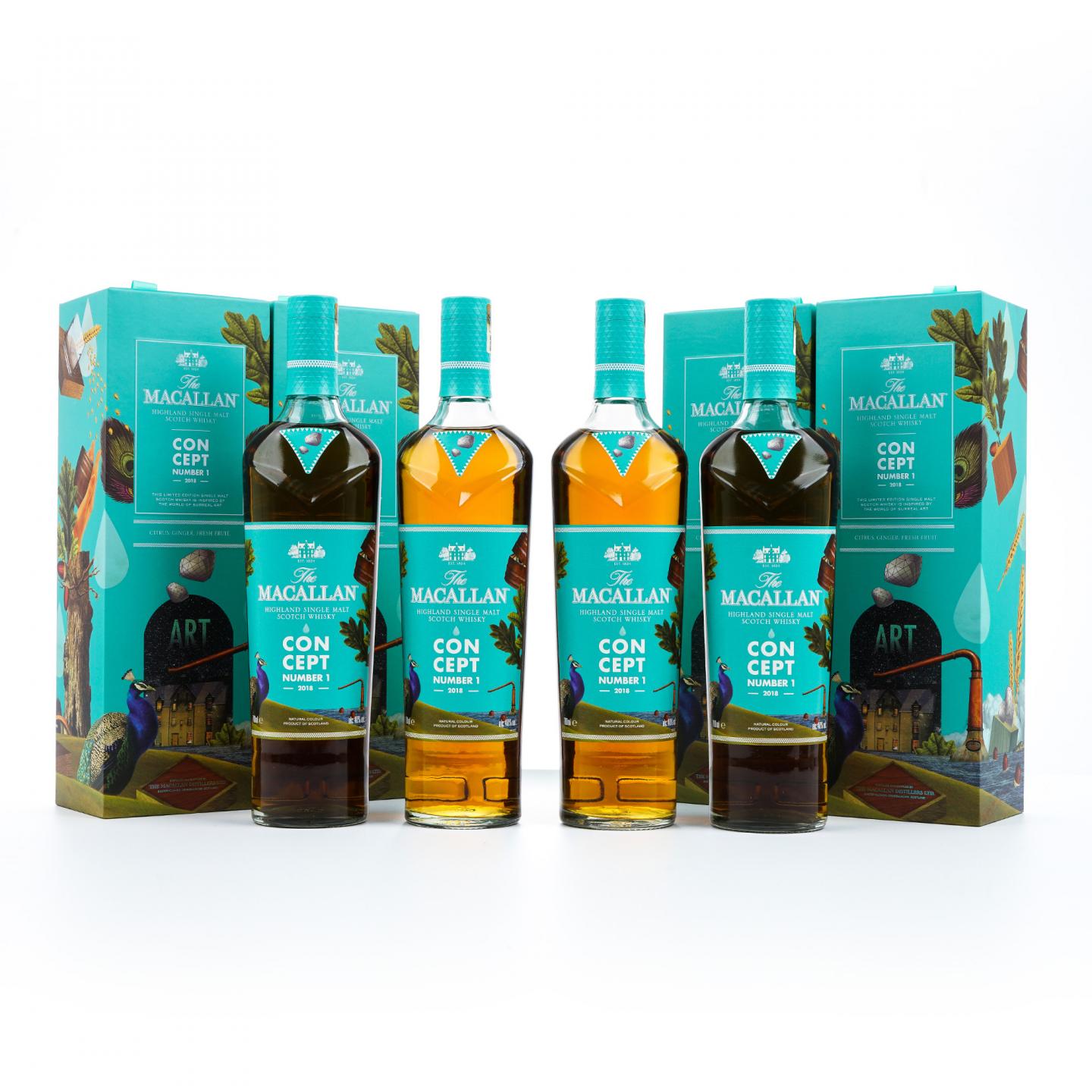 【附X光图】Macallan 麦卡伦 Concept 概念系列 No.1 4支组